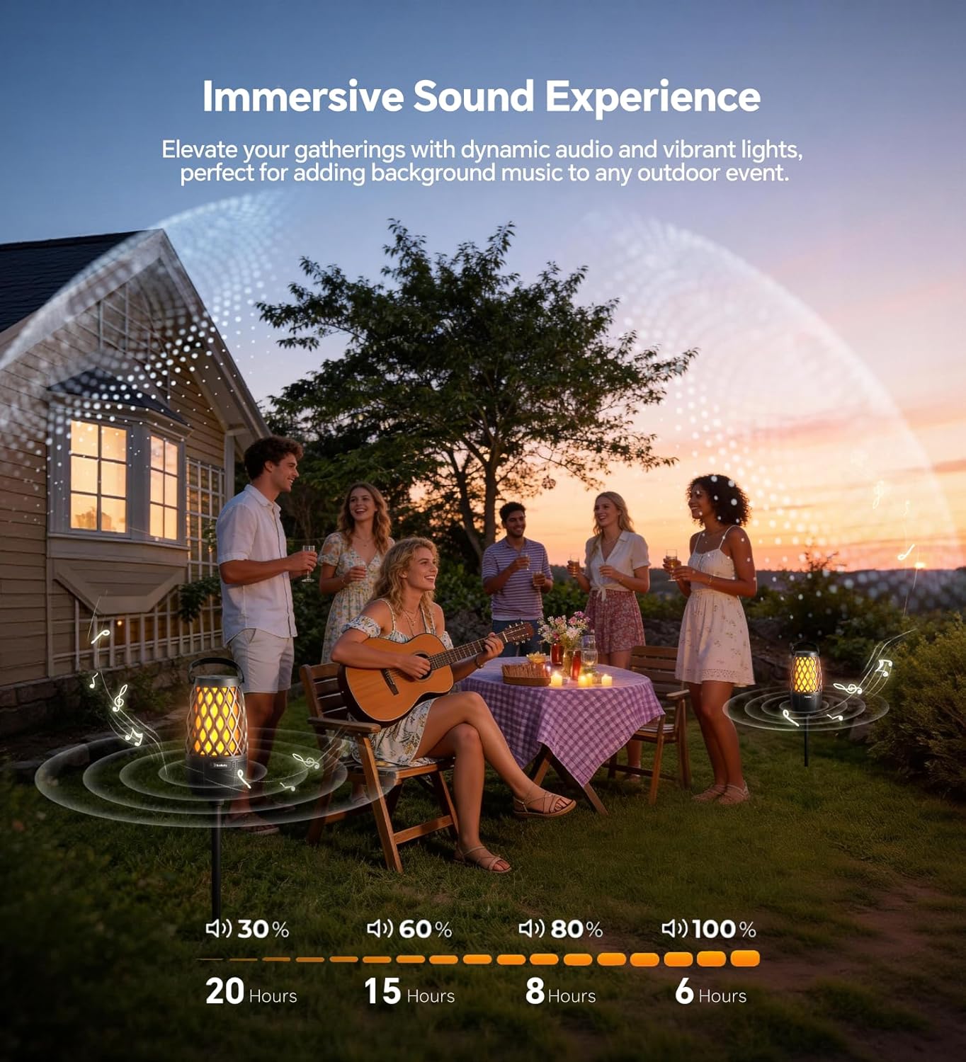 Thumbnail 4 de BolaButty Outdoor Bluetooth Speaker with Lights (IPX5) — Multi-Sync Up to 100 Speakers, 3 Lighting Modes