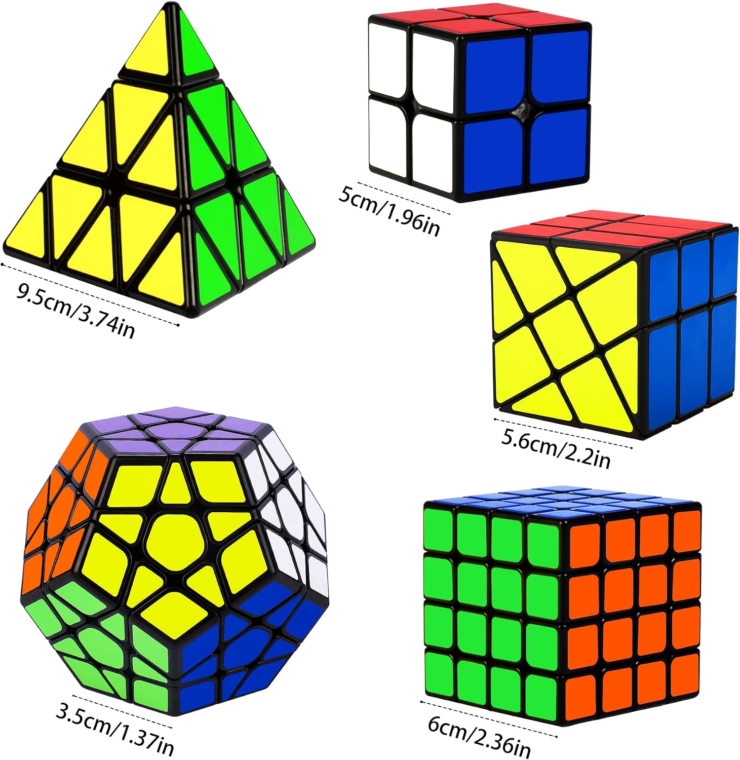 Detalle de Speed Cube Set 5-Pack puzzle cubes 🧩