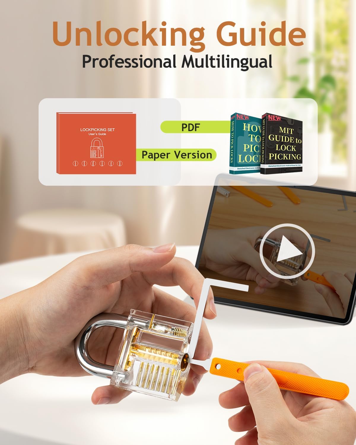 Thumbnail 4 de EVENTRONIC Lock Picking Kit 32-Piece with Training Locks 📦