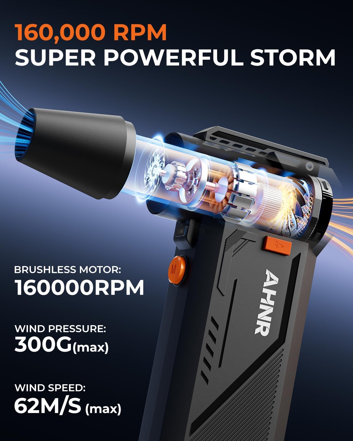 Detalle 2 de AHNR Air Duster 160,000 RPM