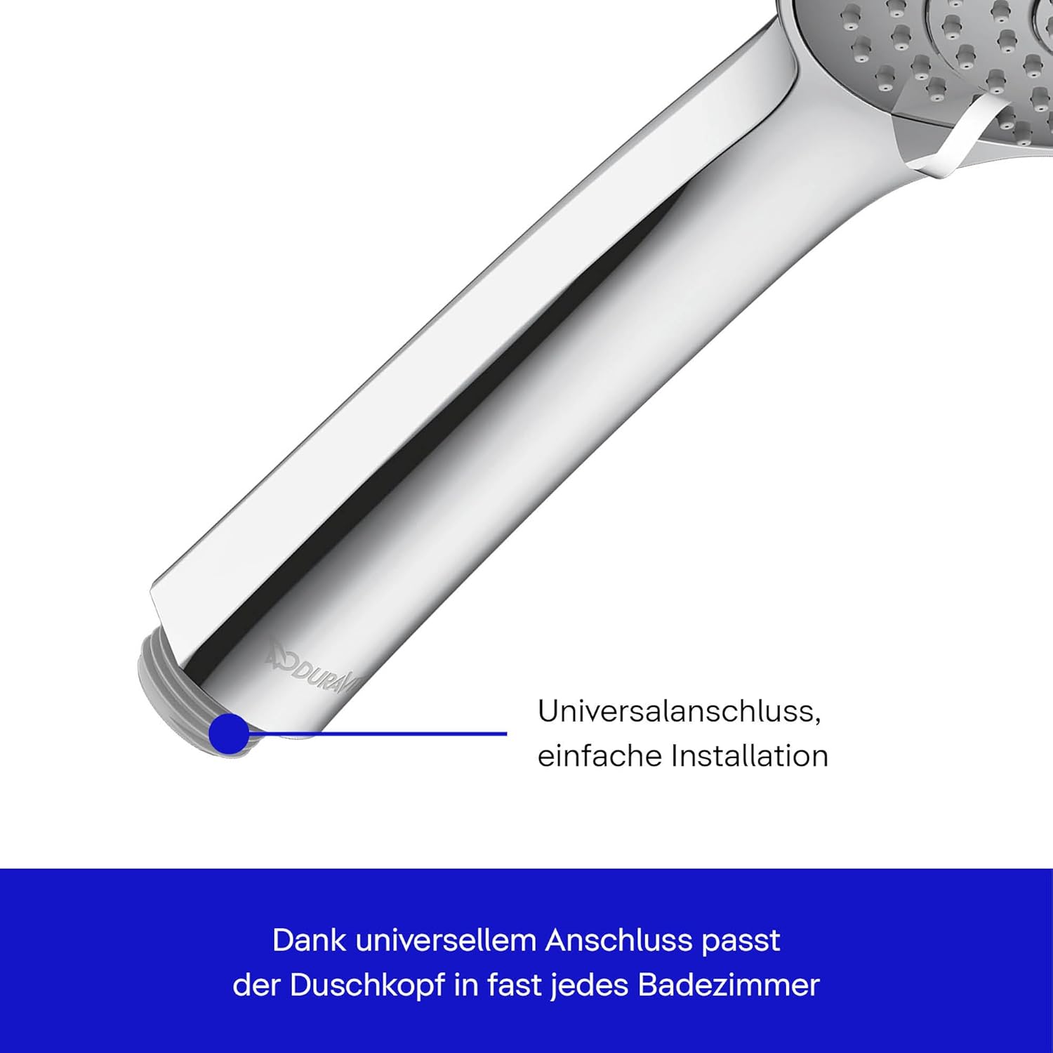 Thumbnail 2 de Duravit Universal Duschkopf – Duschbrause mit 3 Strahlarten (Rain, Intense Rain, Soft Rain) Ø 110 mm, MinusFlow, EasyClean, UV0650017010