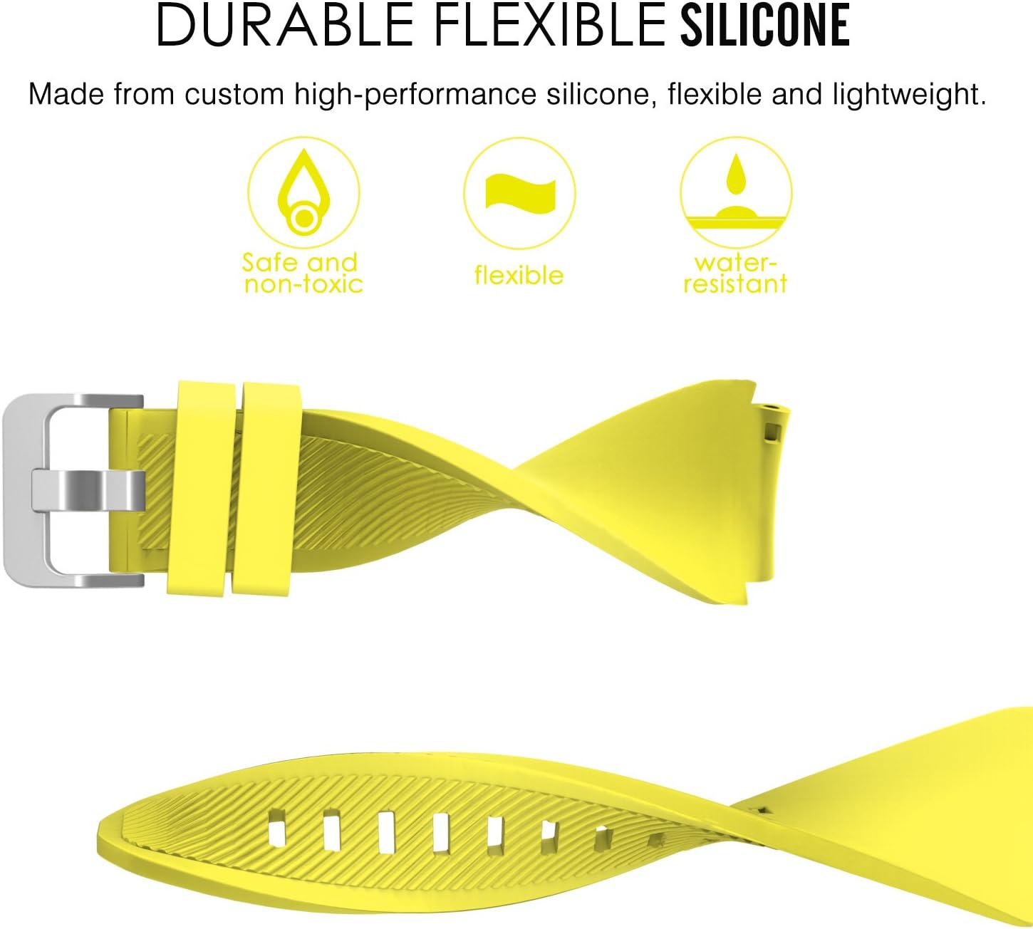 Detalle 1 de MoKo Strap 22mm for Galaxy Watch 46mm Yellow