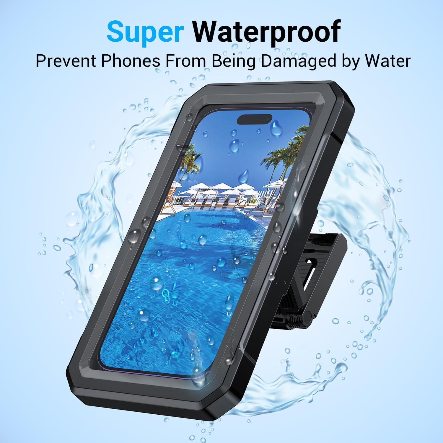 Detalle 2 de Coolpow Y01 Waterproof Shower Phone Holder, 480° Rotation and Adjustable Mount