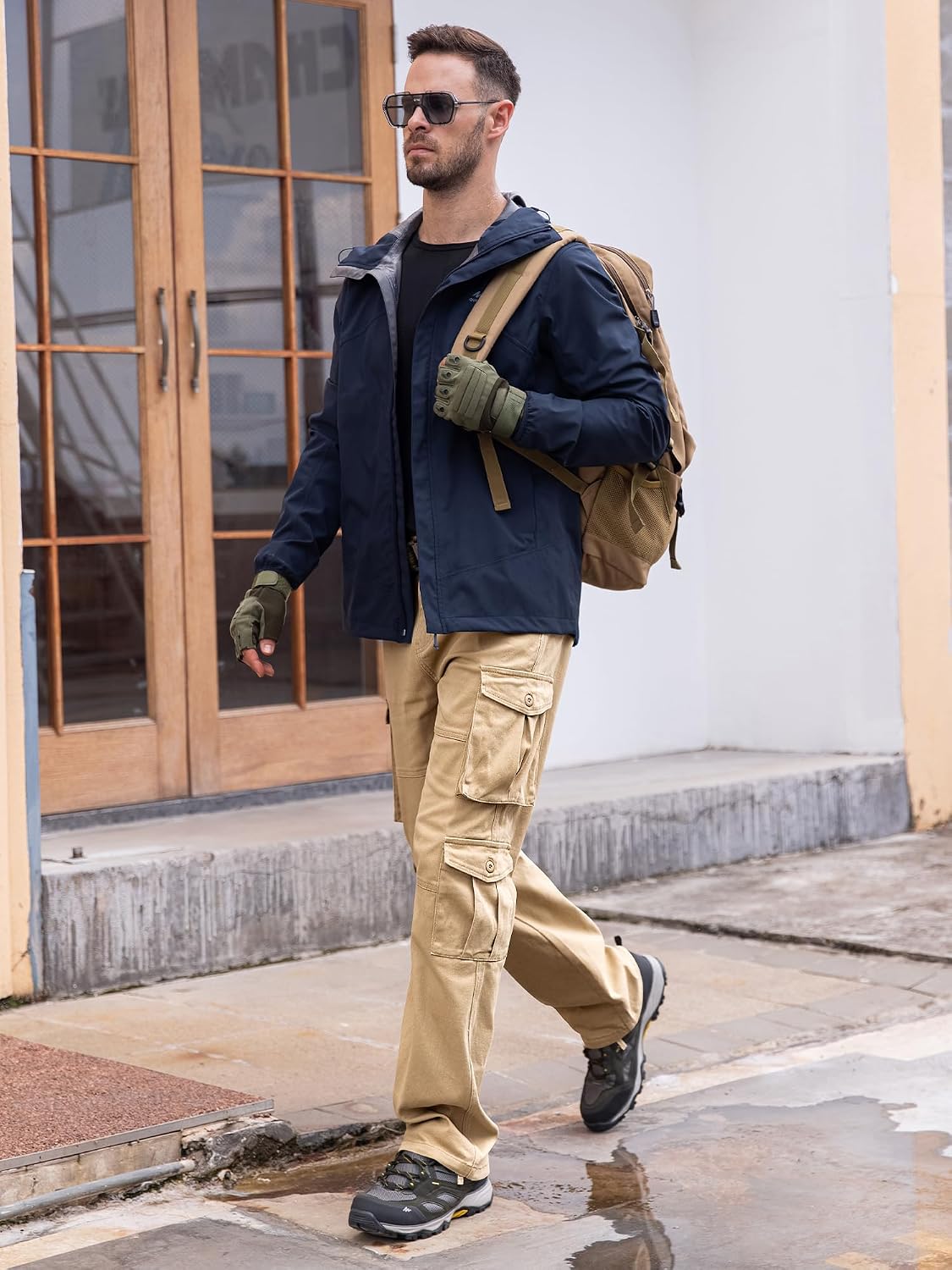 Detalle de Cargohose aus Baumwollmix für Herren