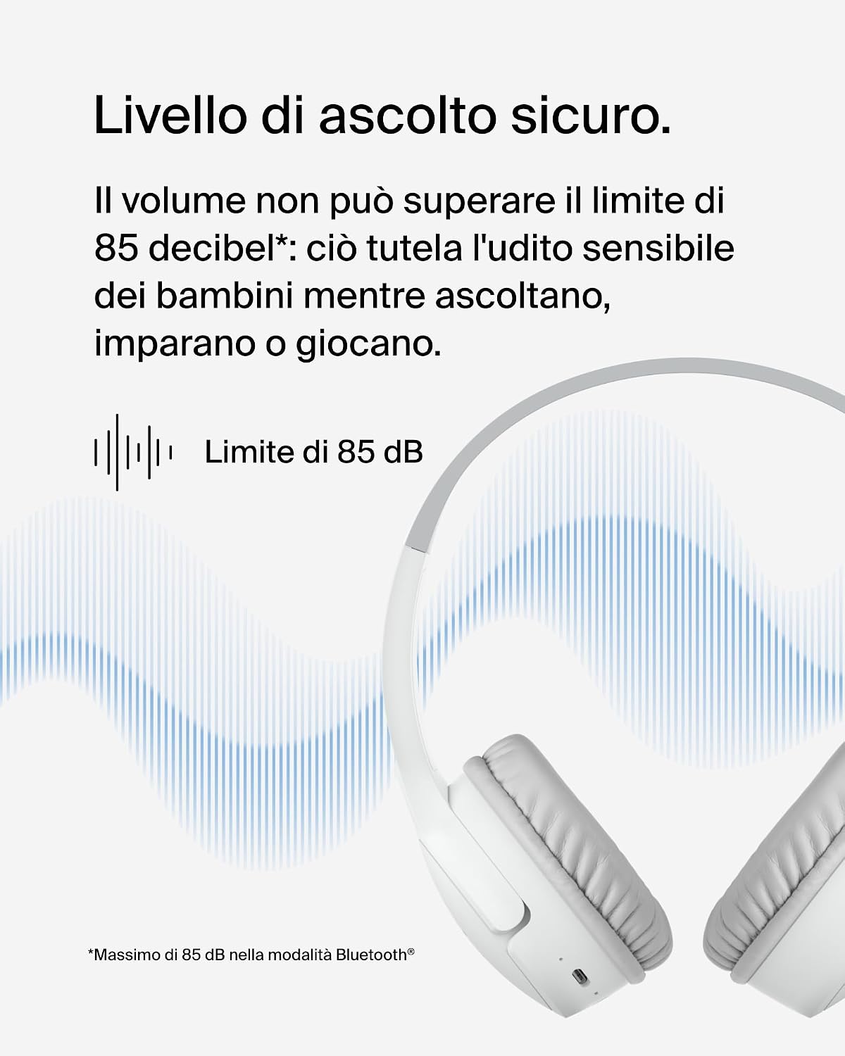 Thumbnail 2 de Belkin SoundForm Mini cuffie wireless per bambini, 30 h