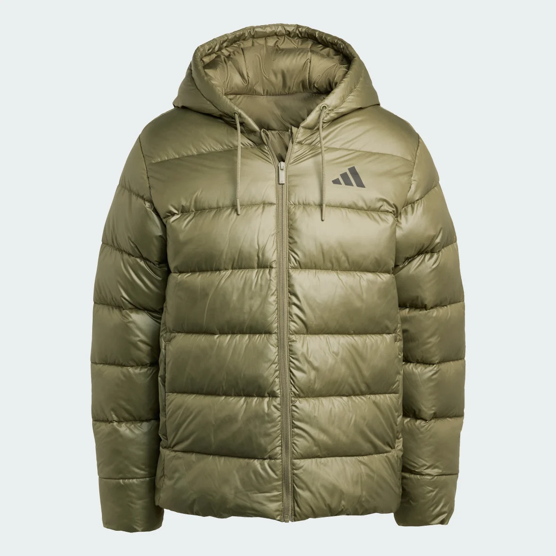 Thumbnail 3 de Adidas Anorak abullonado Essentials CLIMAWARM con capucha – Verde