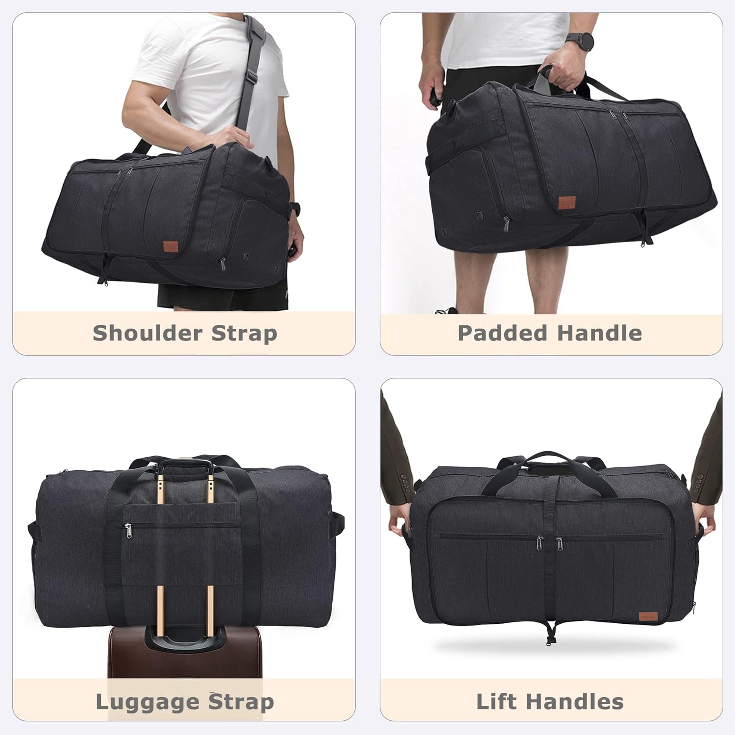 Thumbnail 5 de 120L Foldable Collapsible Waterproof Travel Duffel Bag