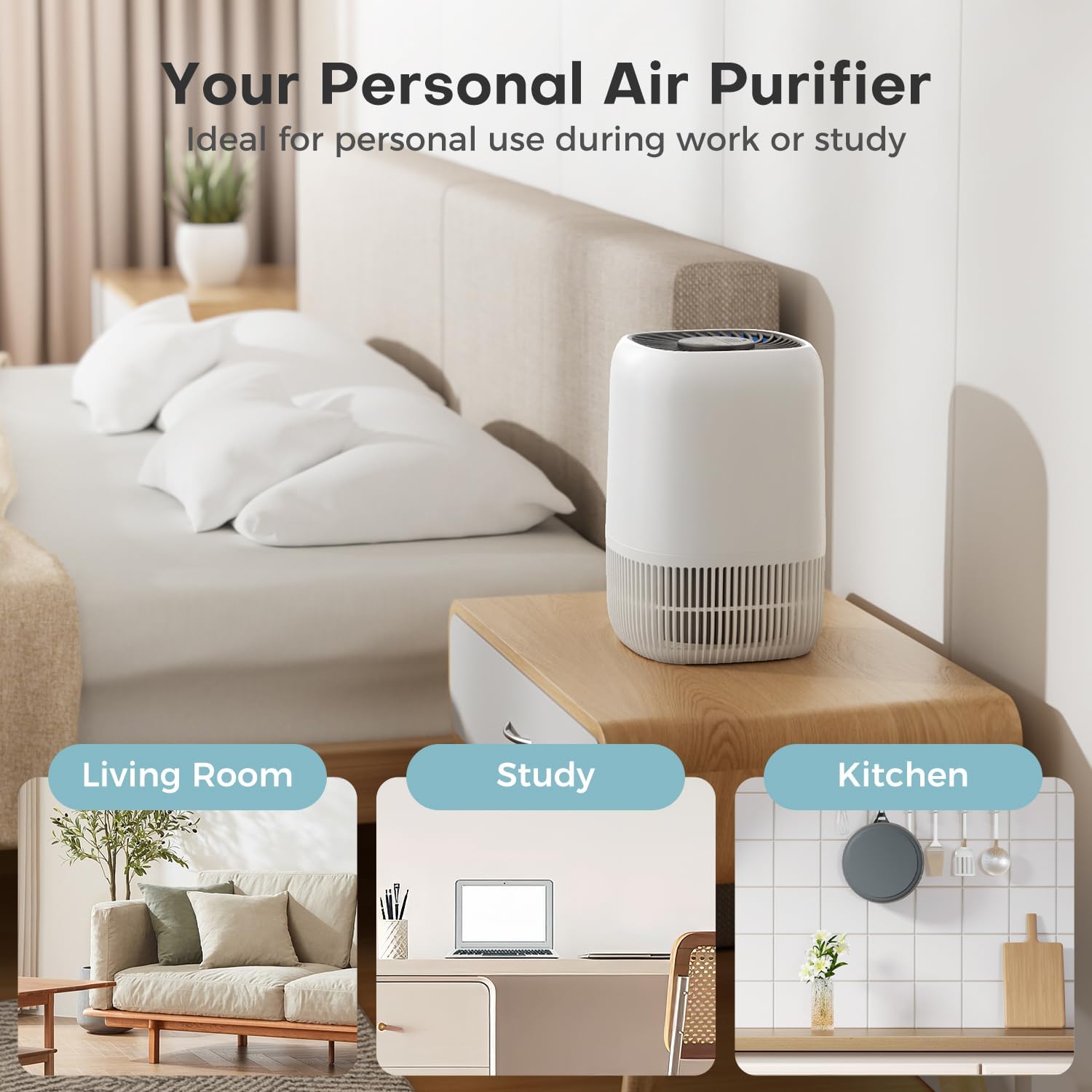 Thumbnail 1 de AROEVE Air Purifier H13 HEPA 22 dB, 5W 🌬