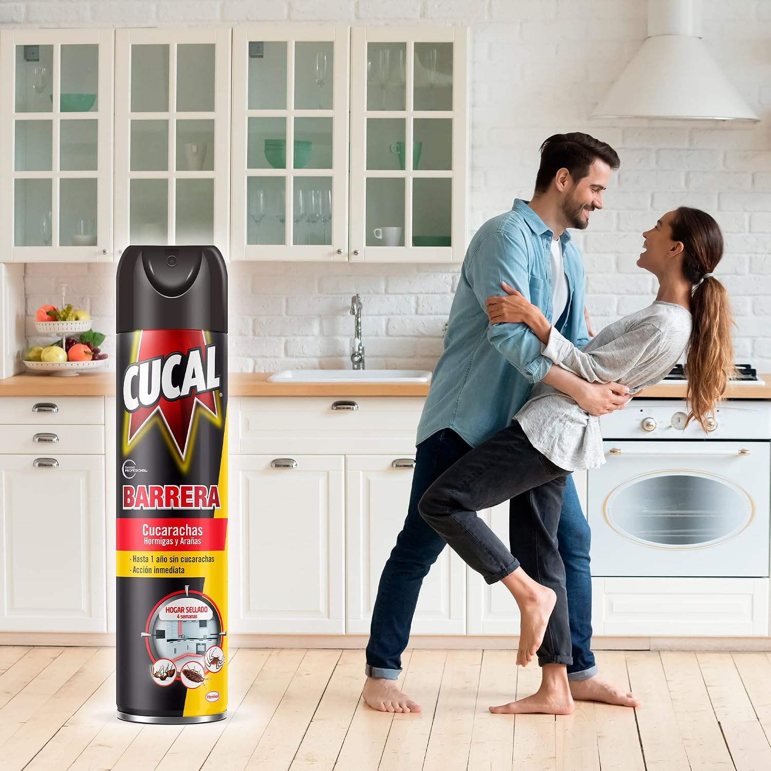 Cucal Barrera: aerosol 400 ml para cucarachas, hormigas y arañas