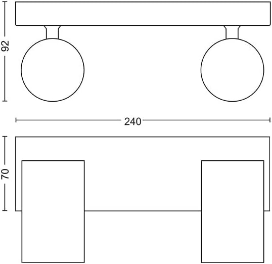 Thumbnail 2 de Philips Kosipo 929003204401 opbouwspot, 2-lichts, wit en draaibaar