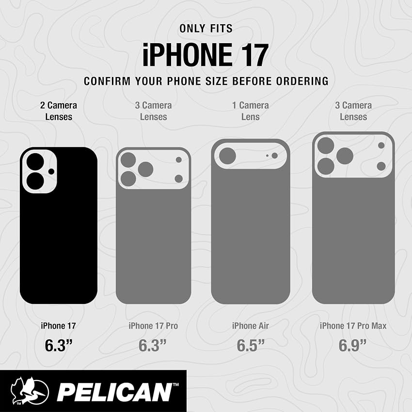 Detalle de Pelican Shield iPhone 17 Case with 24ft drop protection