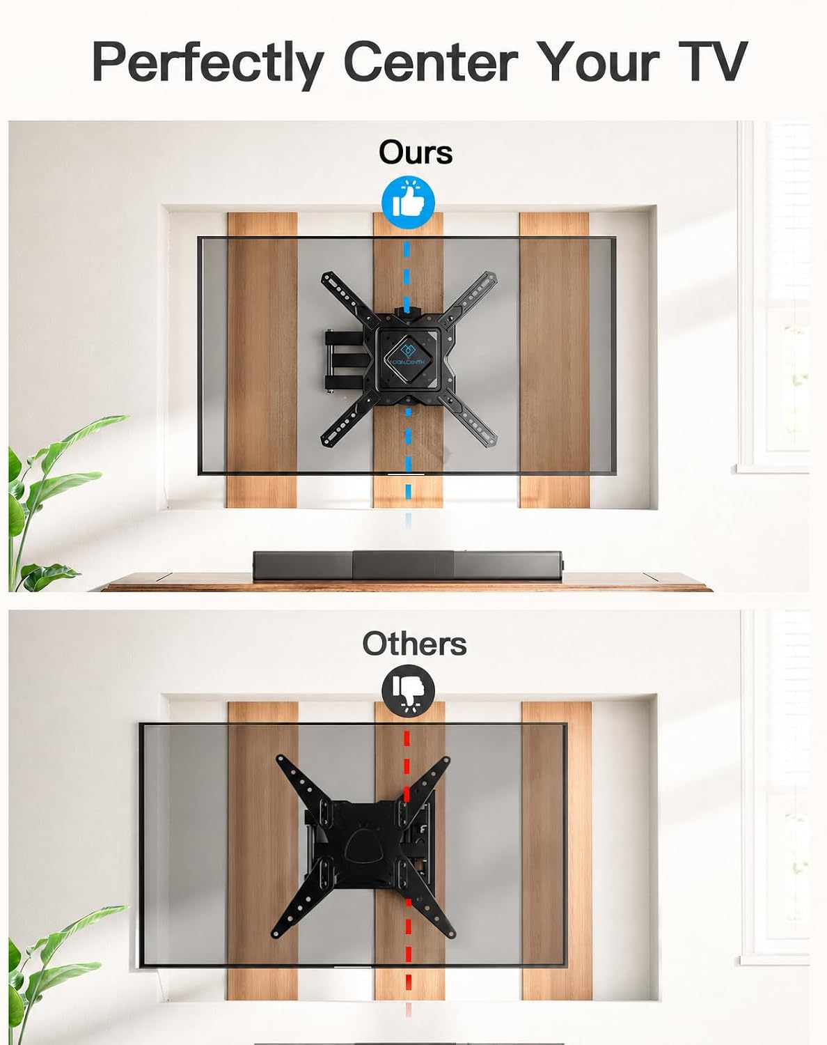 Thumbnail 6 de PERLESMITH TV wall mount 27–60-inch