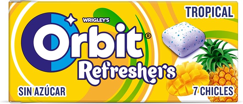 Detalle de Orbit Refreshers Chicles Sin Azúcar Tropical 🍍 16x7uds Handypack