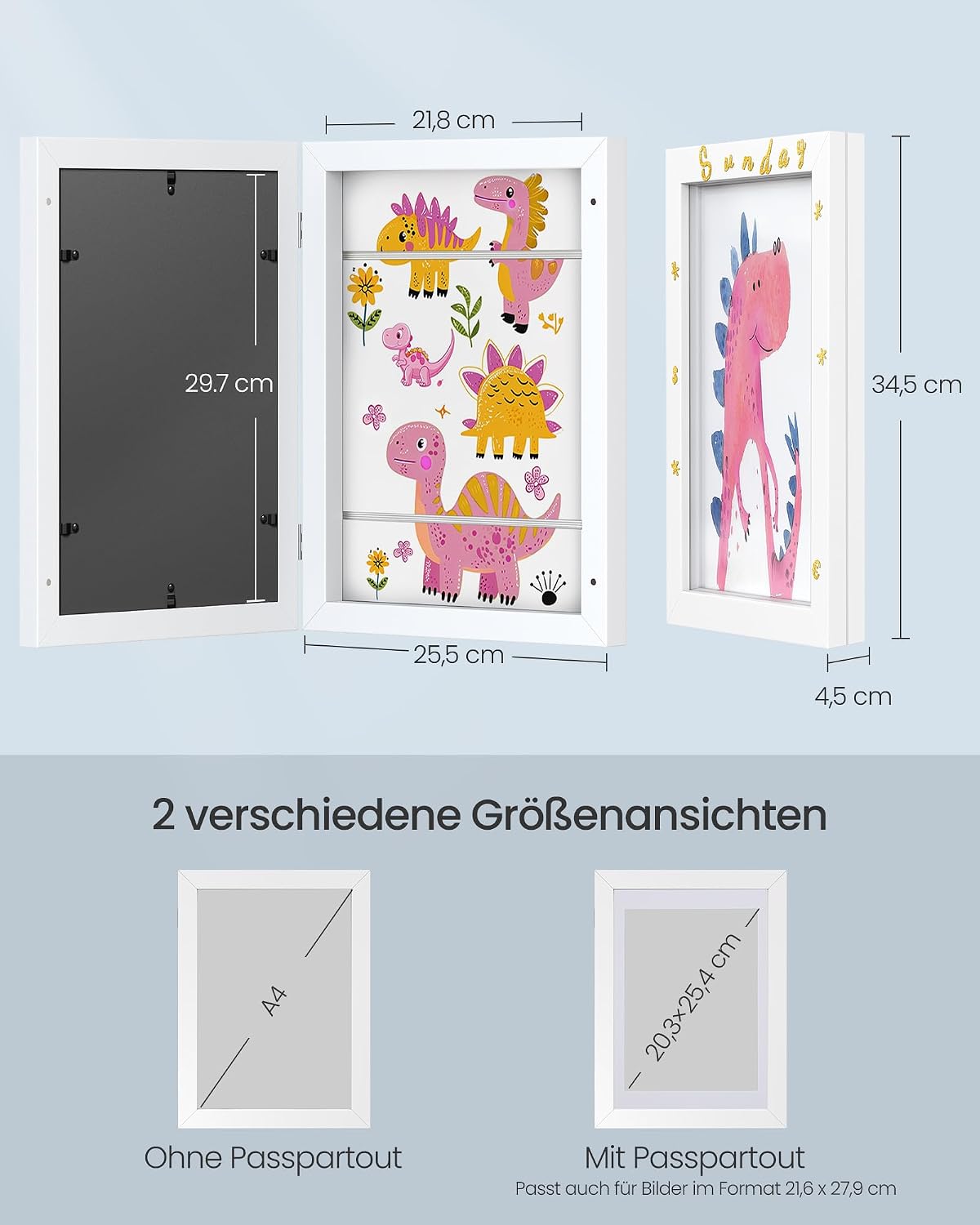 Thumbnail 4 de SONGMICS Bilderrahmen 2er Set RPF052W02