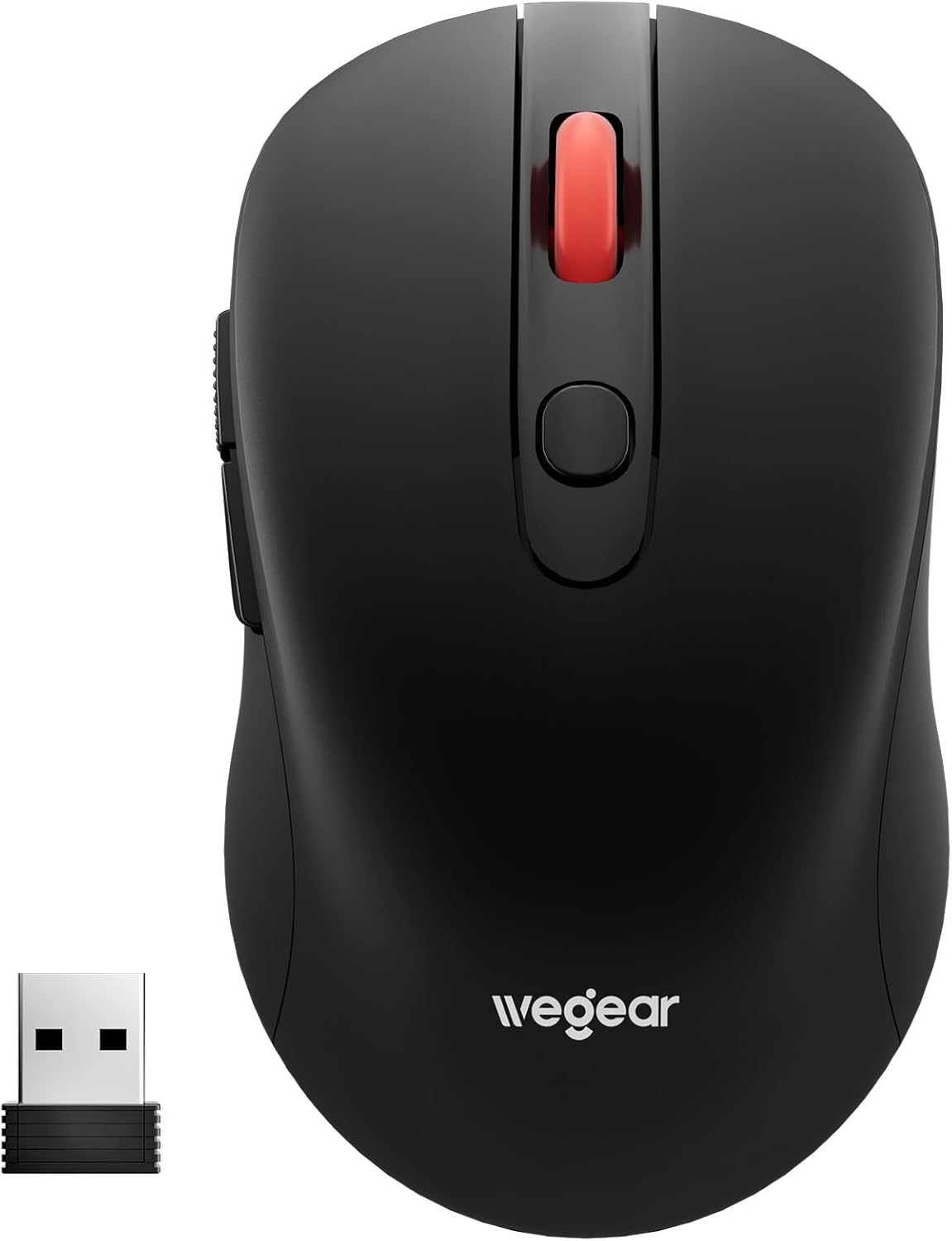 Detalle de wegear USB Wireless Mouse for Laptop PC Mac with 6 Buttons and 4000 DPI