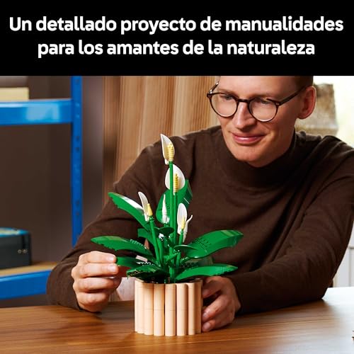 Thumbnail 2 de LEGO Botanicals Lirio de la Paz 11504: Maqueta floral para adultos, planta de interior con maceta artificial