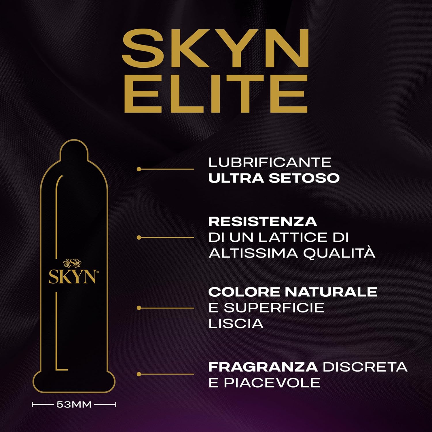 Detalle de SKYN 60 Pezzi latex-free condoms, 0.05 mm and silicone lubricant