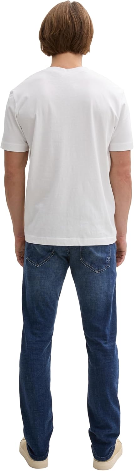 Detalle de TOM TAILOR 1044971 Jeans Josh Regular Slim da uomo a 5 tasche con elasticità e tecnologia Coolmax
