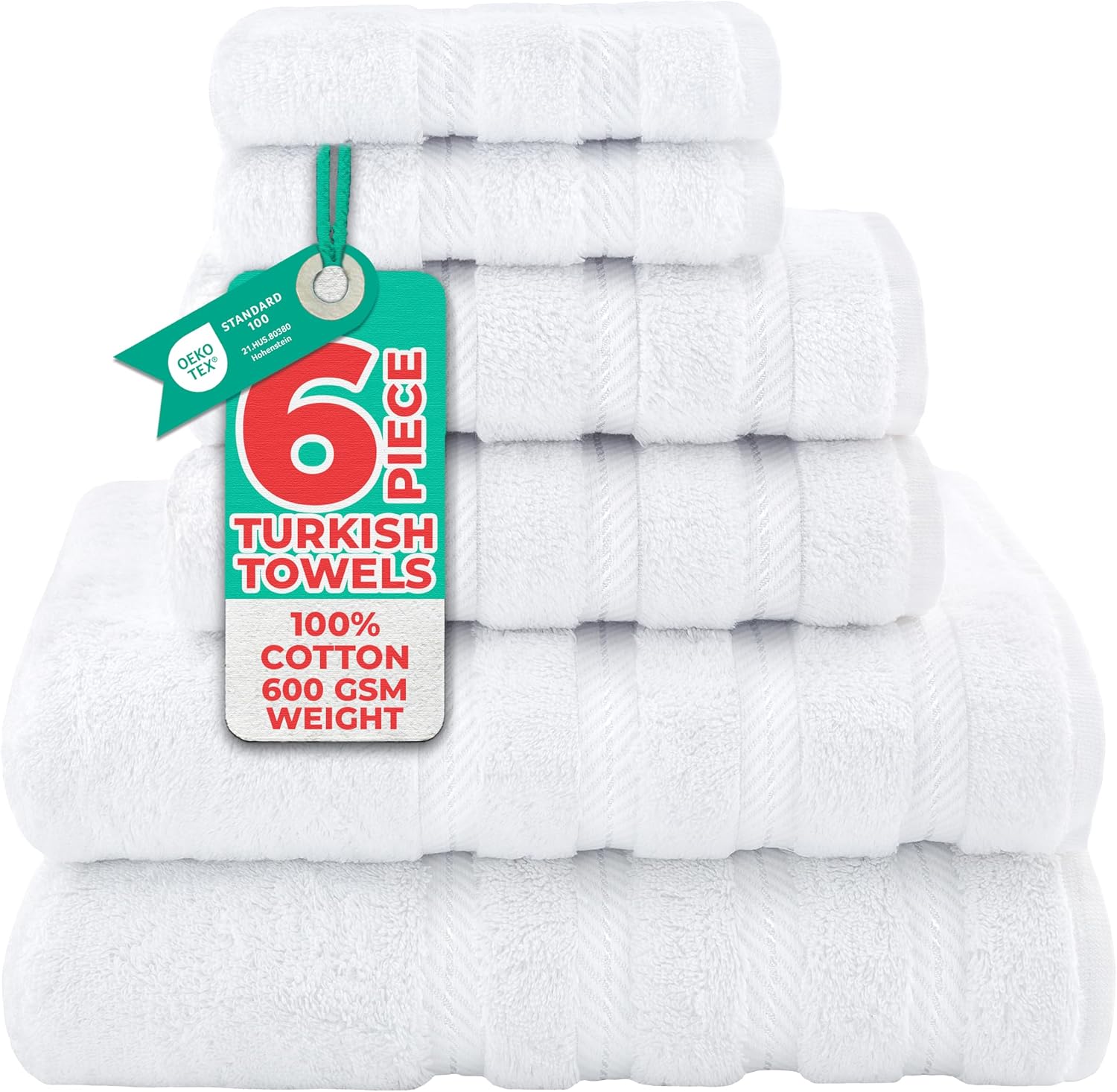 Detalle de American Soft Linen 6-Piece Towel Set