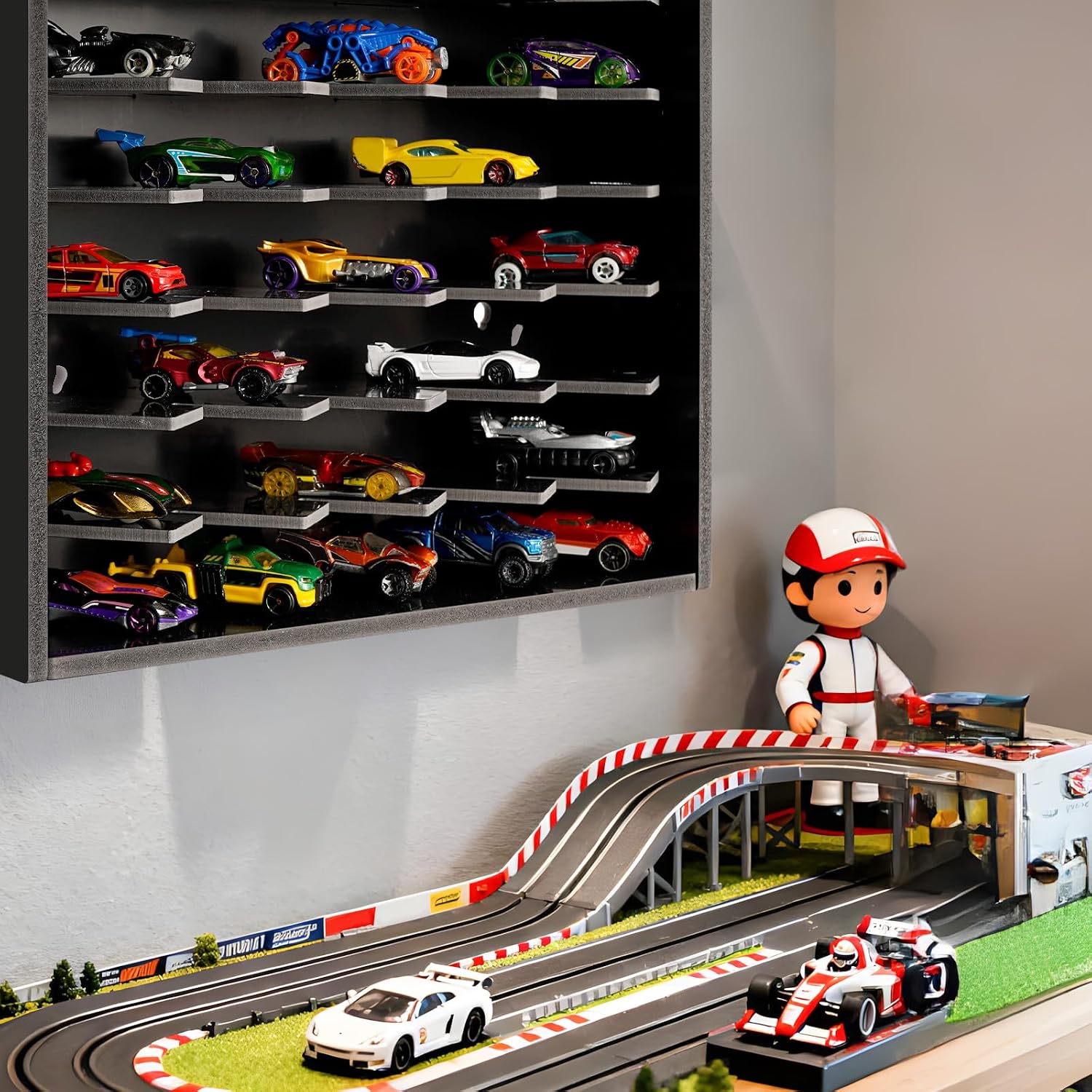 Thumbnail 6 de Krafetto Diecast Car Display Shelf, 50-Car Capacity