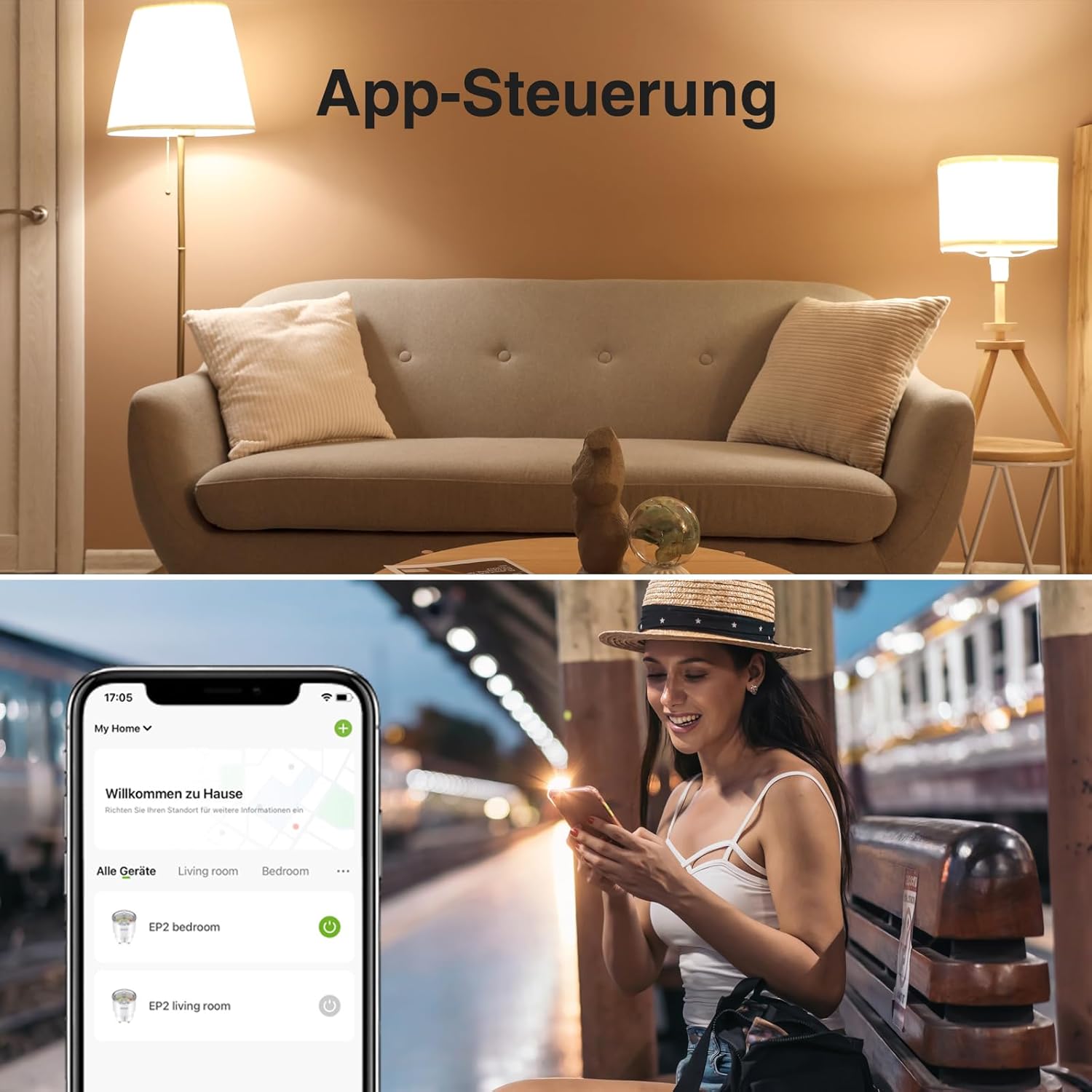 Thumbnail 4 de GHome WLAN-Steckdose EP2 – Kleinste Smart Plug mit Energieüberwachung, 4er Pack