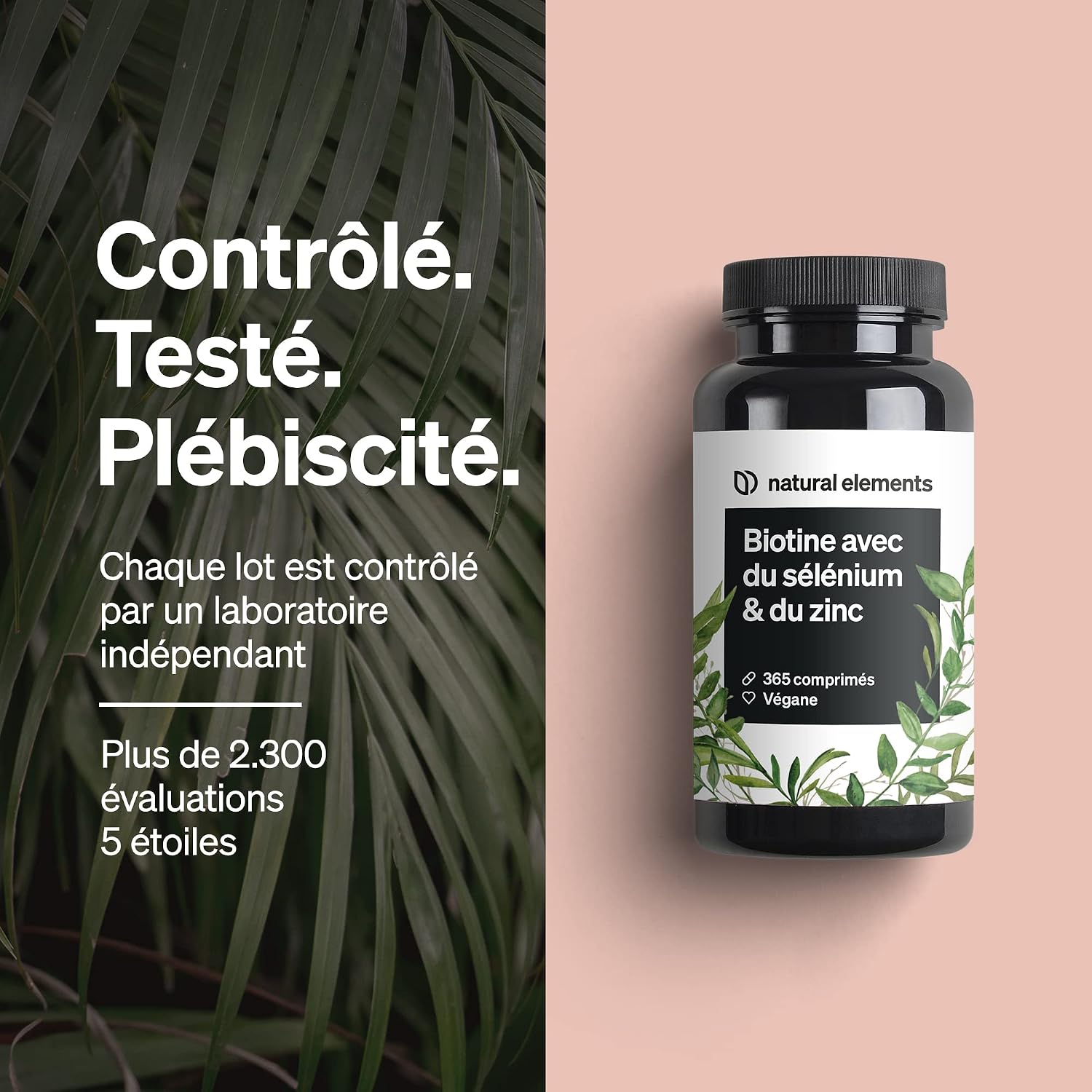 Thumbnail 3 de Complexe Biotine 365 comprimés avec zinc 10 mg et sélénium 55 µg (1 an d’approvisionnement) — Vegan