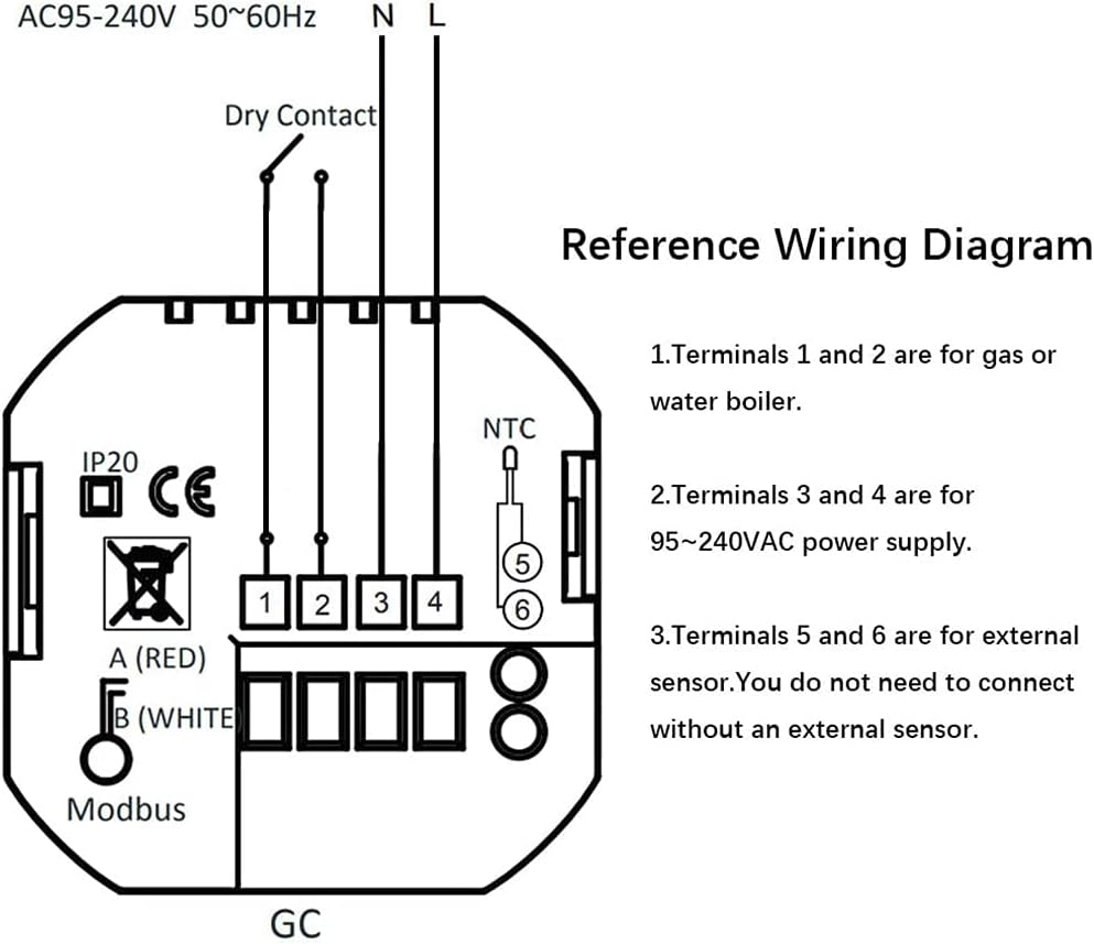 Thumbnail 5 de BecaSmart Serise 005: Termostato per caldaia WiFi programmabile, compatibile Alexa e Google