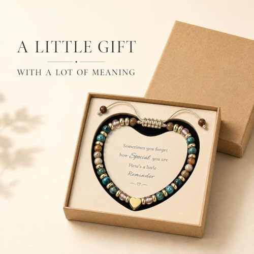Thumbnail 2 de Lueaurra Natural Stone Crystal Bracelet, Adjustable Fit and Gift Box