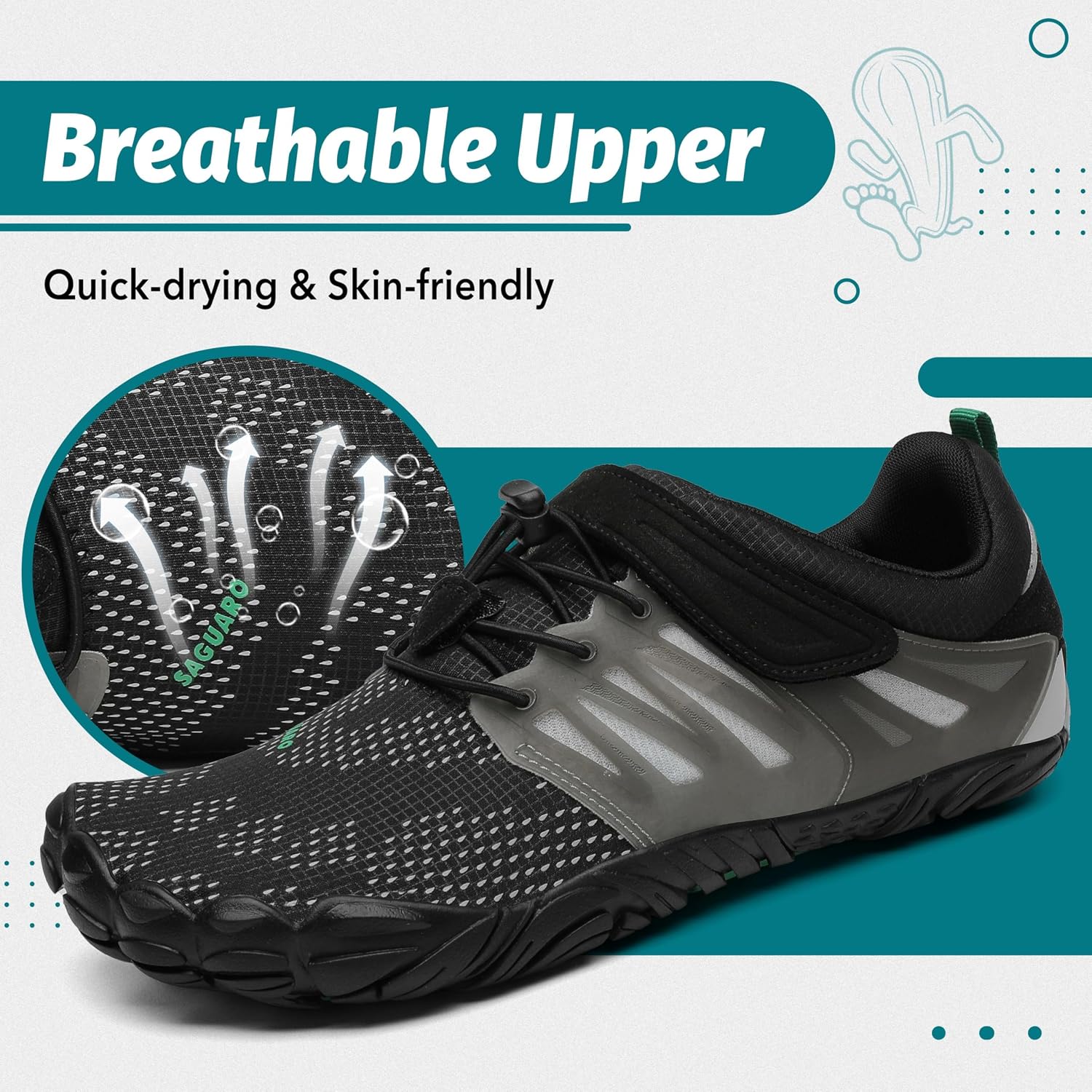 Detalle de SAGUARO Barefoot Trail Zapatillas Ligeras GR.36-48
