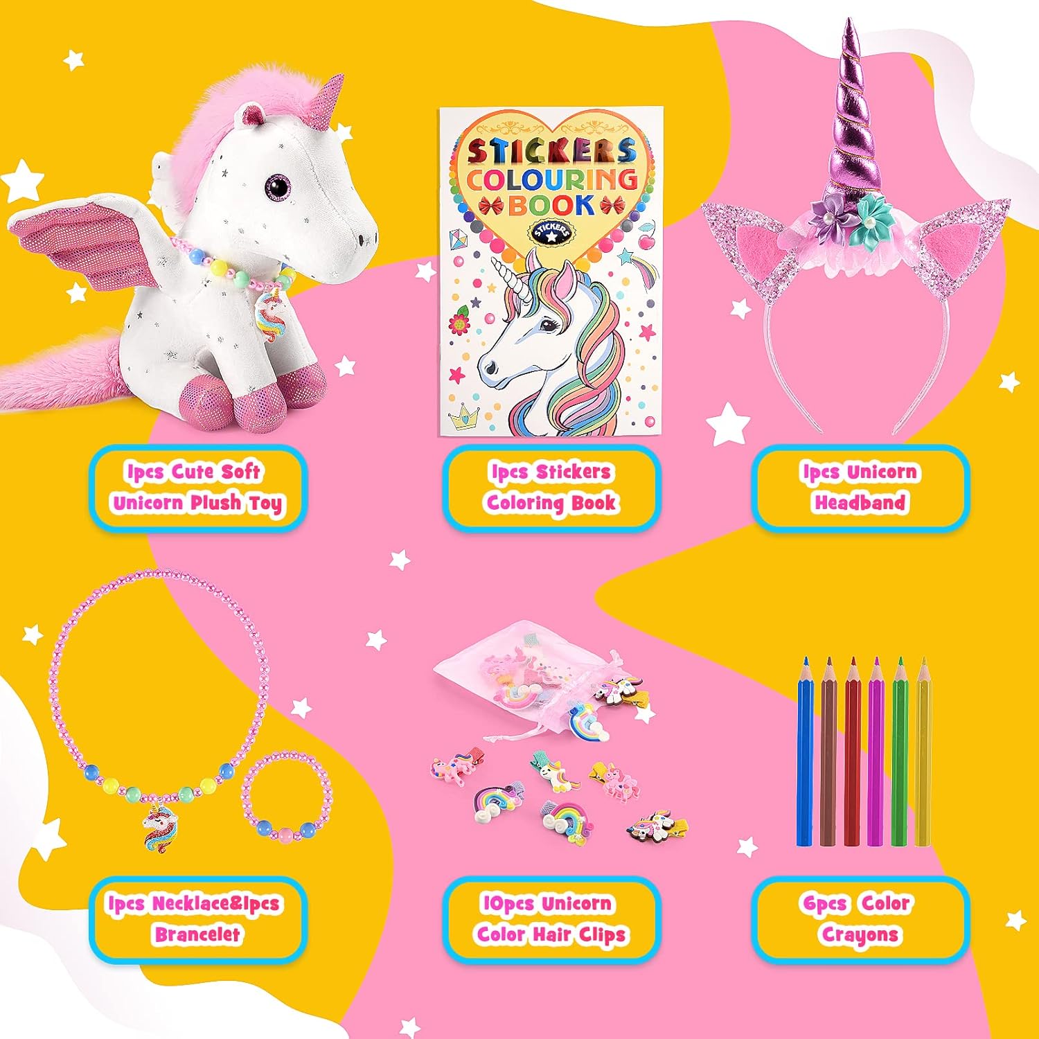 Thumbnail 5 de Qukir Unicorn soft toy for 3–10 year olds