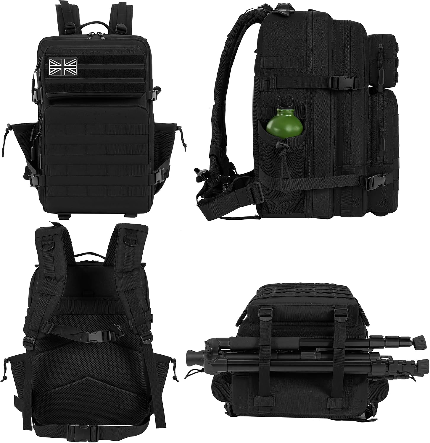 Thumbnail 3 de Military Tactical Backpack 40L/45L MOLLE Rucksack for Outdoor Use