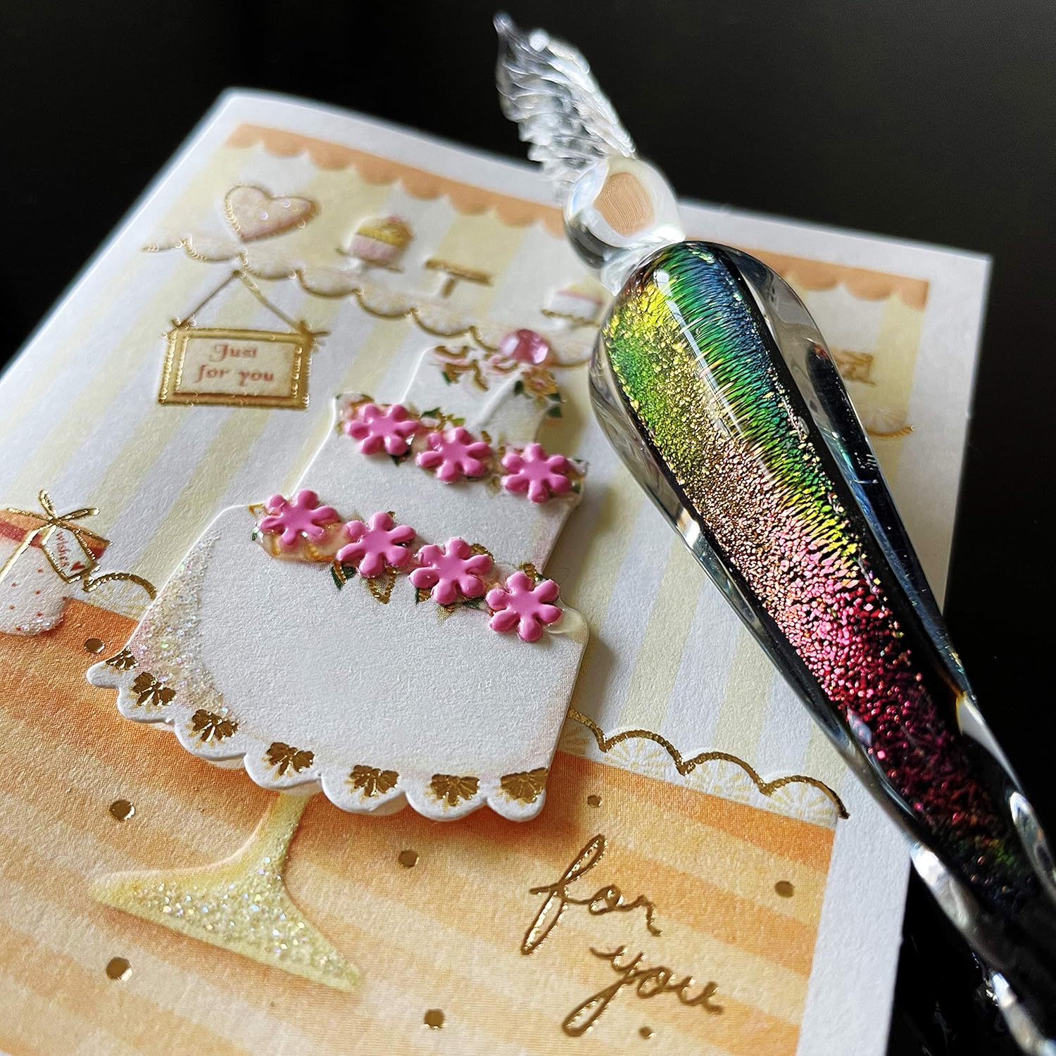 Thumbnail 1 de EACHHAHA Set penne a immersione in vetro per calligrafia 🖋️