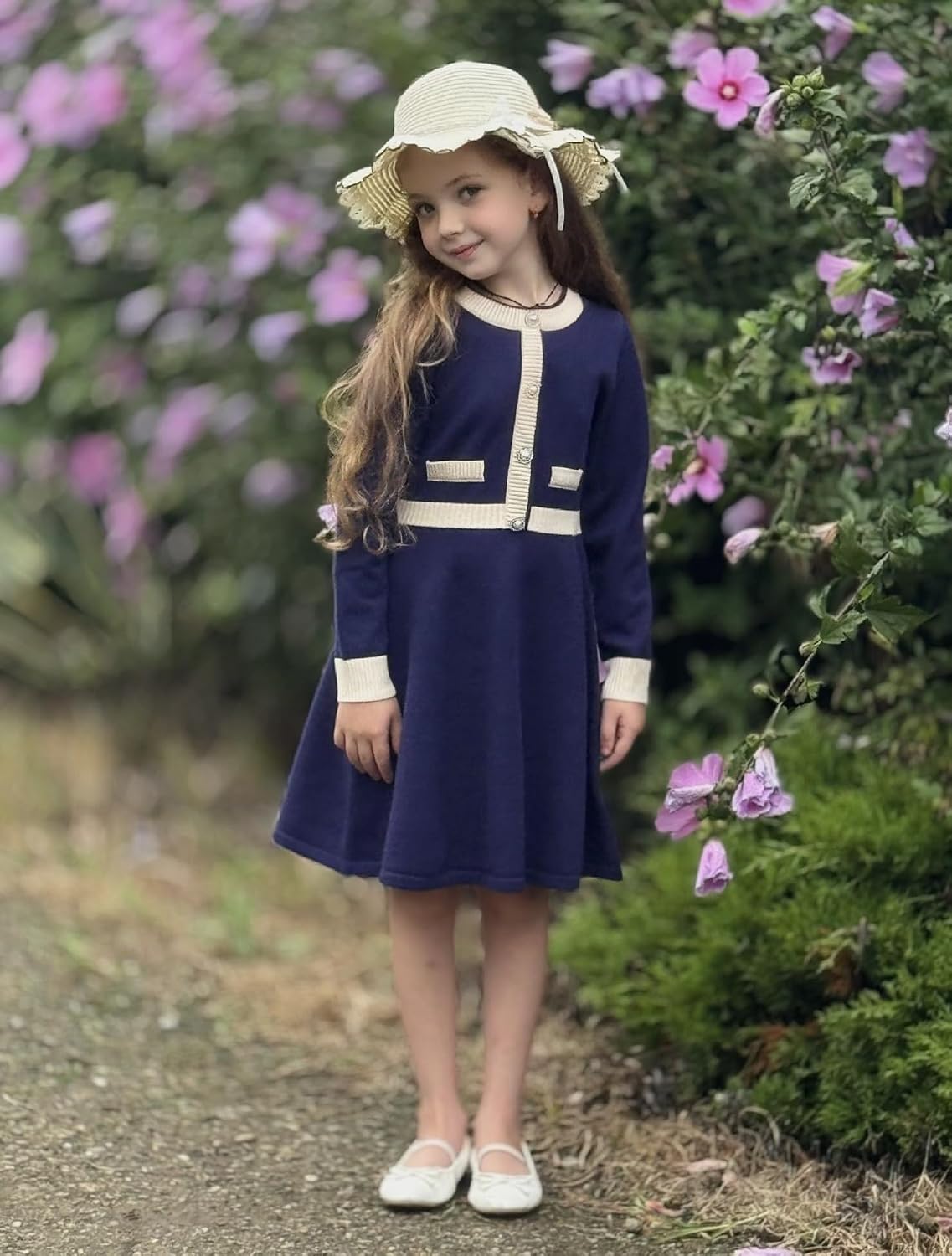 Thumbnail 2 de Arshiner Robe Fille Hiver Robe Fille Tricot 6–14 ans