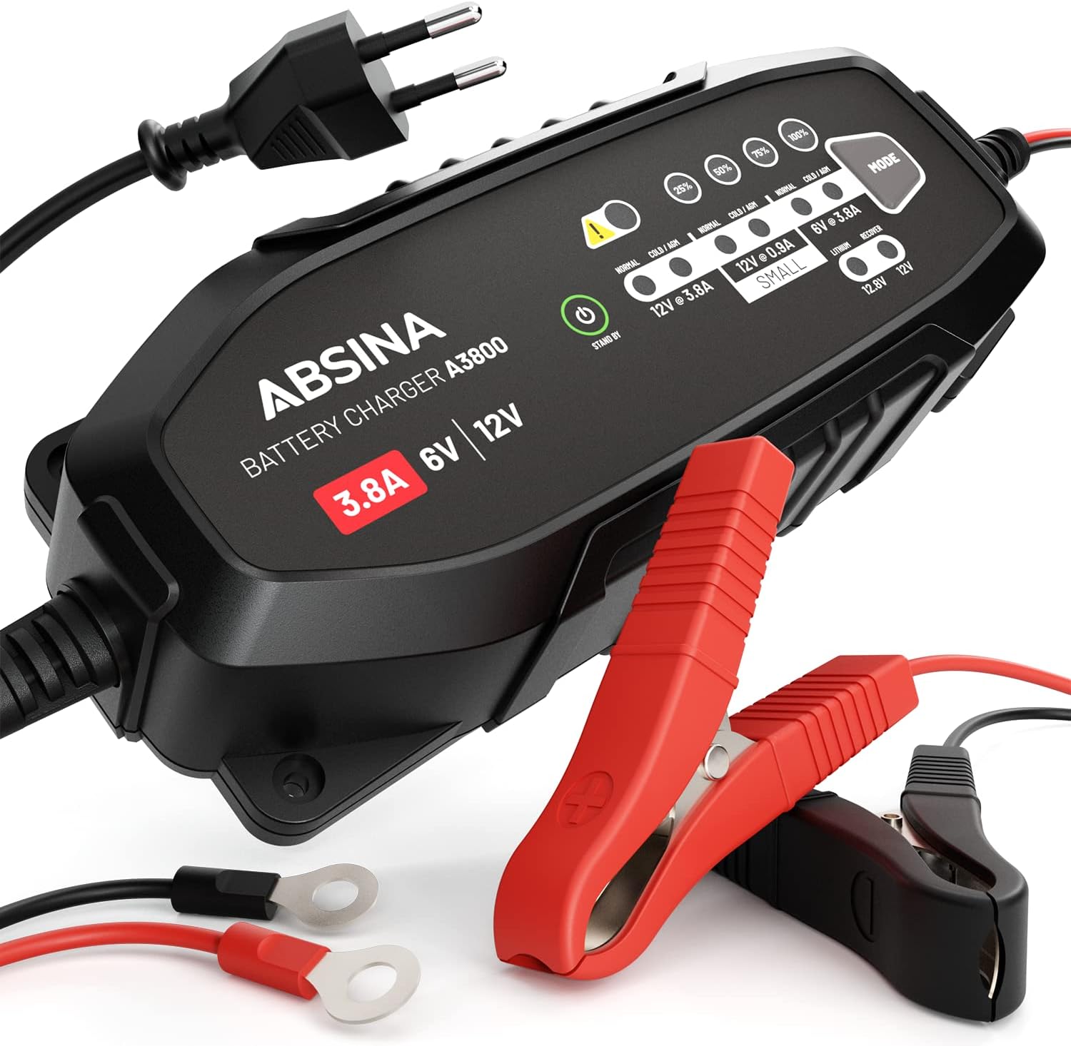 Detalle de ABSINA A3800 chargeur batterie 3,8 A