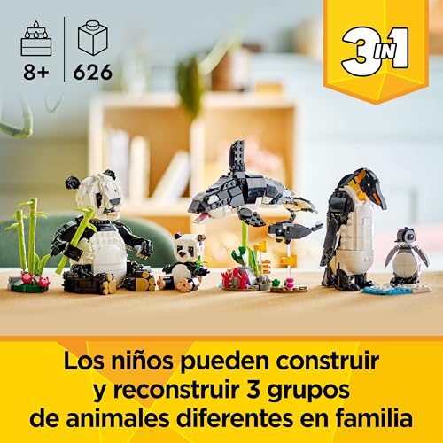 Thumbnail 1 de LEGO Creator 3 en 1 Fauna Salvaje: Familia de Pandas 31165