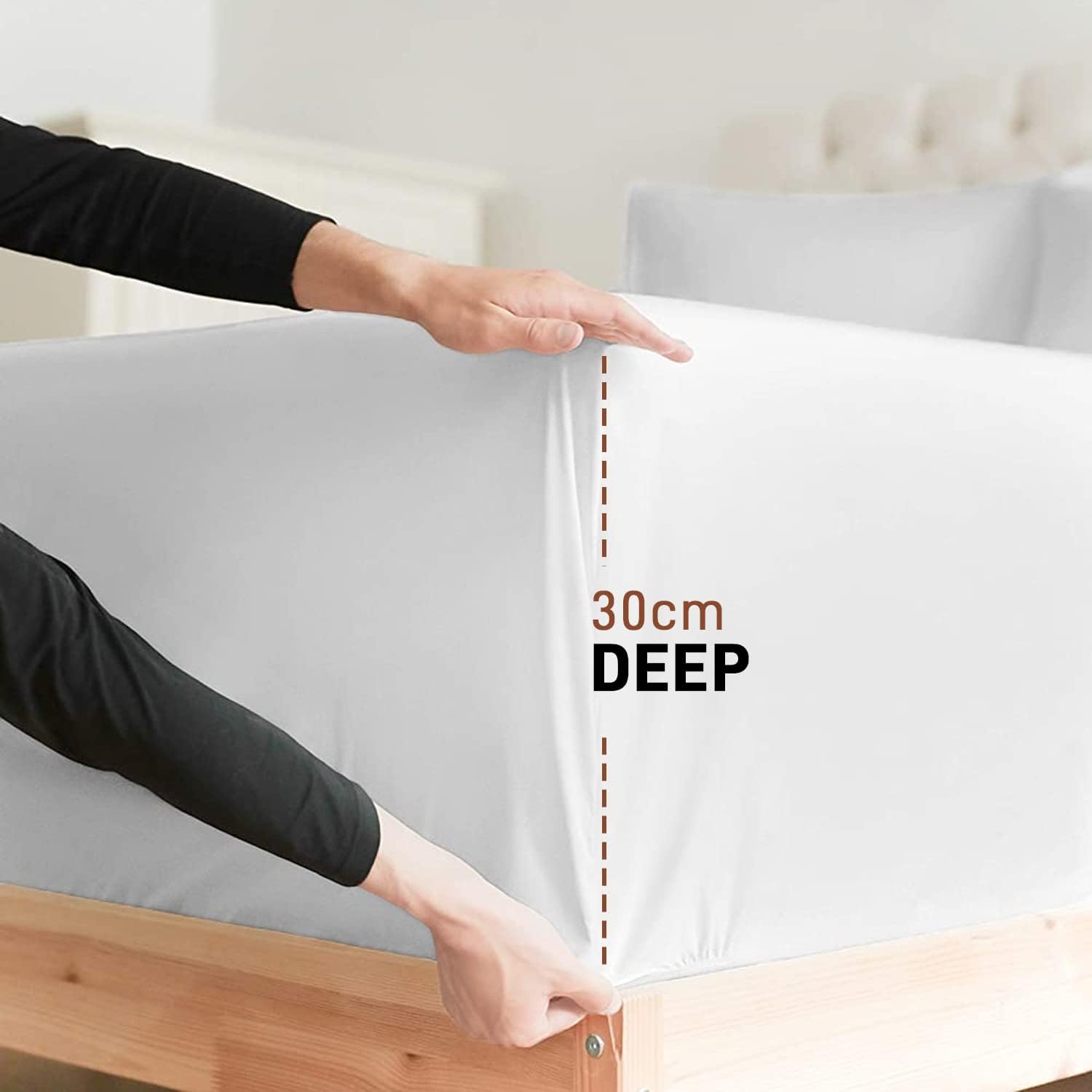 Thumbnail 1 de AR Ware Double Fitted Sheet 300 TC