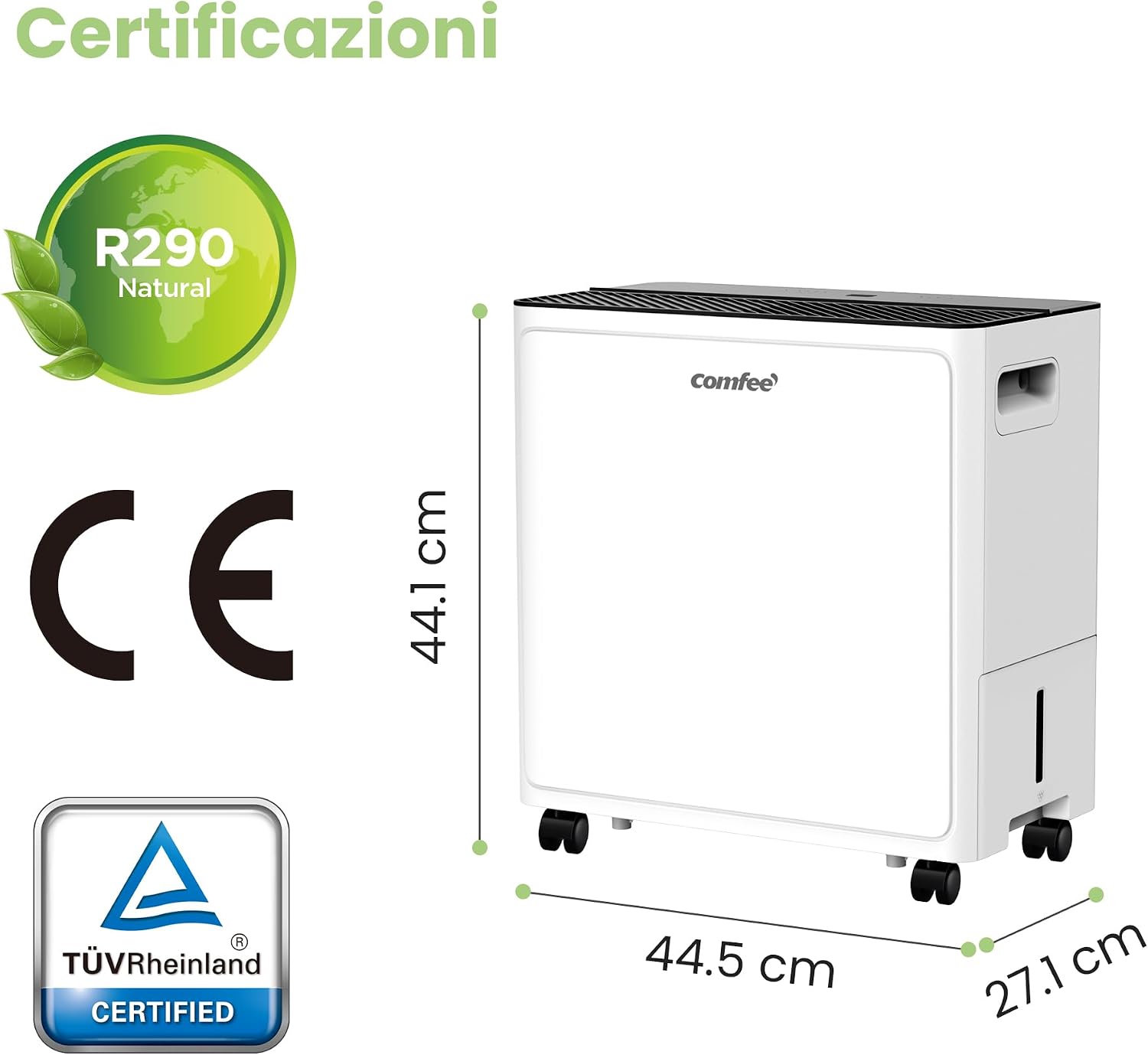 Detalle 2 de COMFEE' Deumidificatore 30 L/giorno 🏠