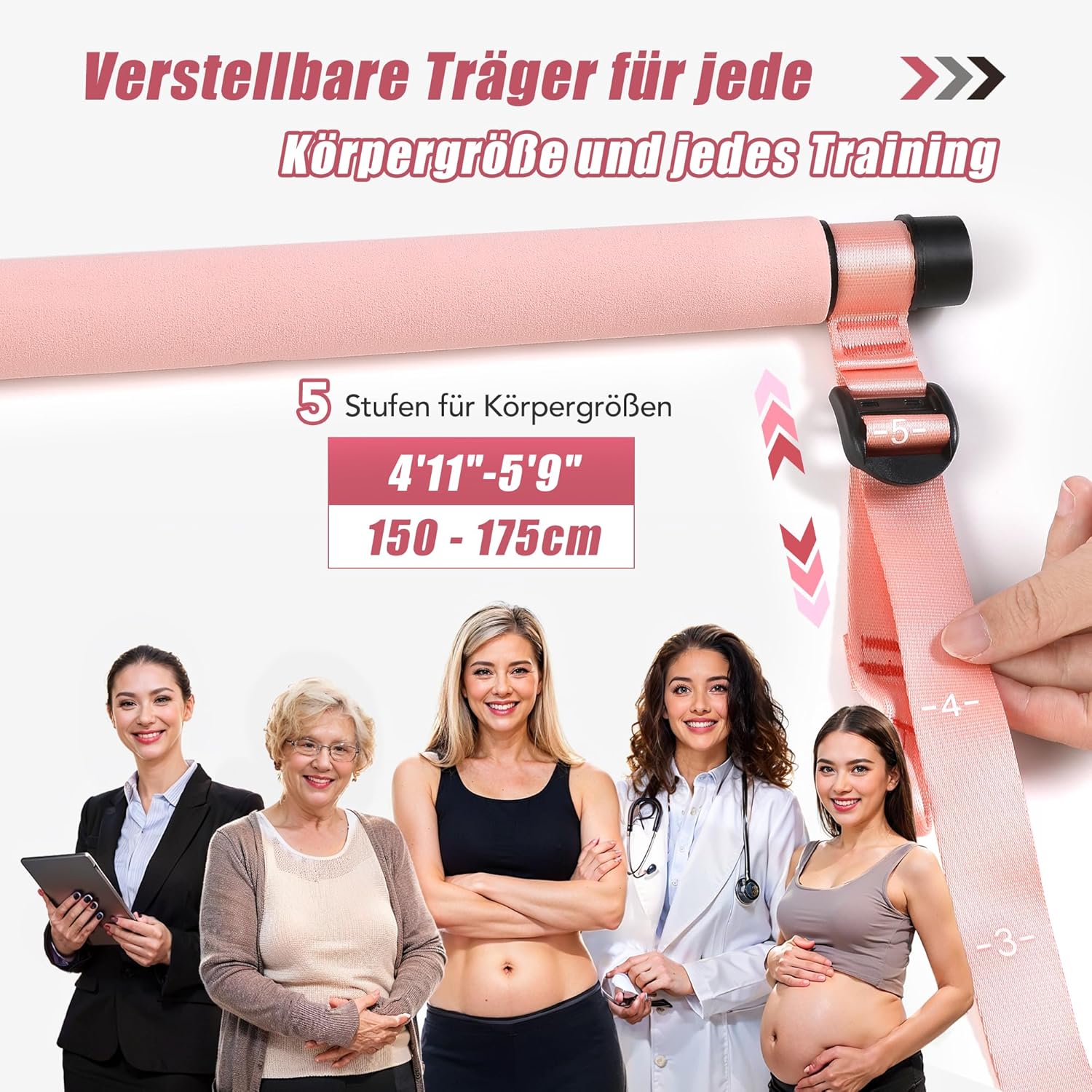 Thumbnail 2 de ALongSong Pilates Bar Set mit Widerstandsbändern – Komplettes Home-Fitness-System für Ganzkörper-Training