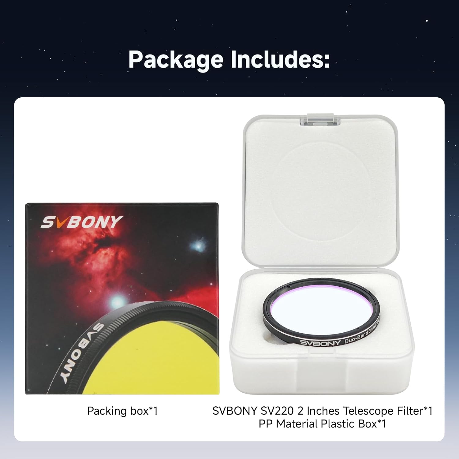 Thumbnail 6 de Svbony SV220 3nm Nebula Filter