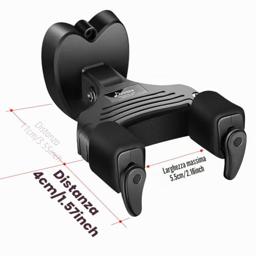 Detalle de Donner Supporto di Chitarra da Muro con Aggancio Automatico (AGS) – Nero, 1 pezzo