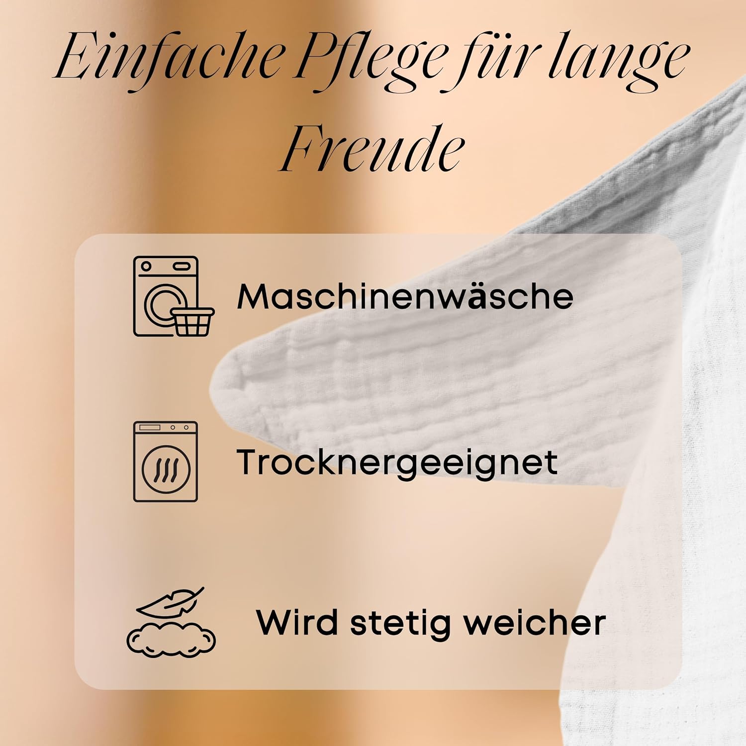 Thumbnail 3 de Mababu Schmusetuch Baby Musselin – Ente aus Bio-Baumwolle (4-lagig), Oeko-TEX®, waschbar – Schnuffeltuch zur Geburt