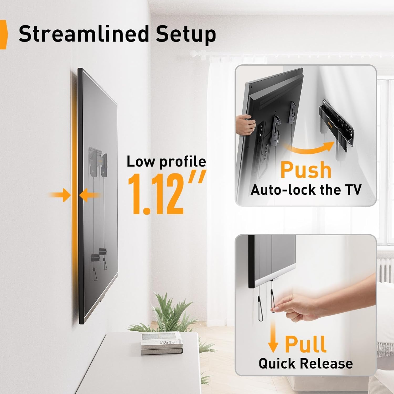 Thumbnail 5 de Perlegear PGMT7 24-55 inch No Drill TV Mount