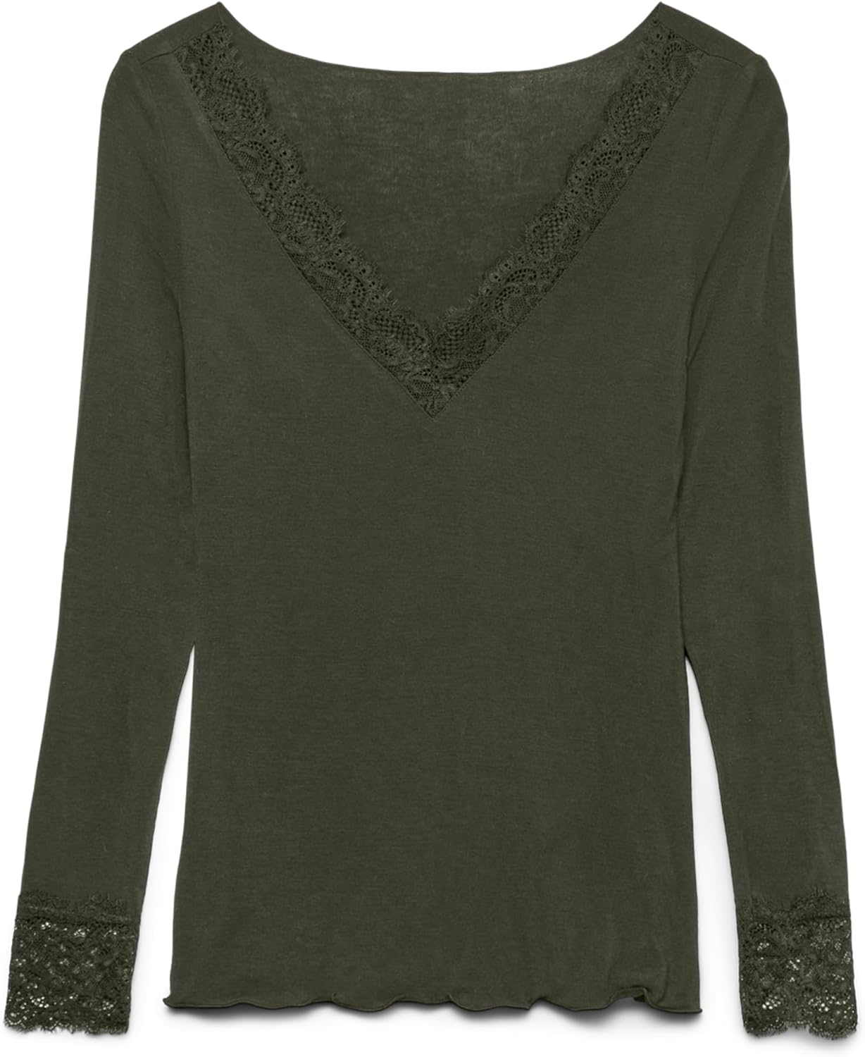 Thumbnail 6 de VERO MODA Vmskye LS V-Neck Lace Top JRS Noos – Haut en Dentelle à col en V pour Femme