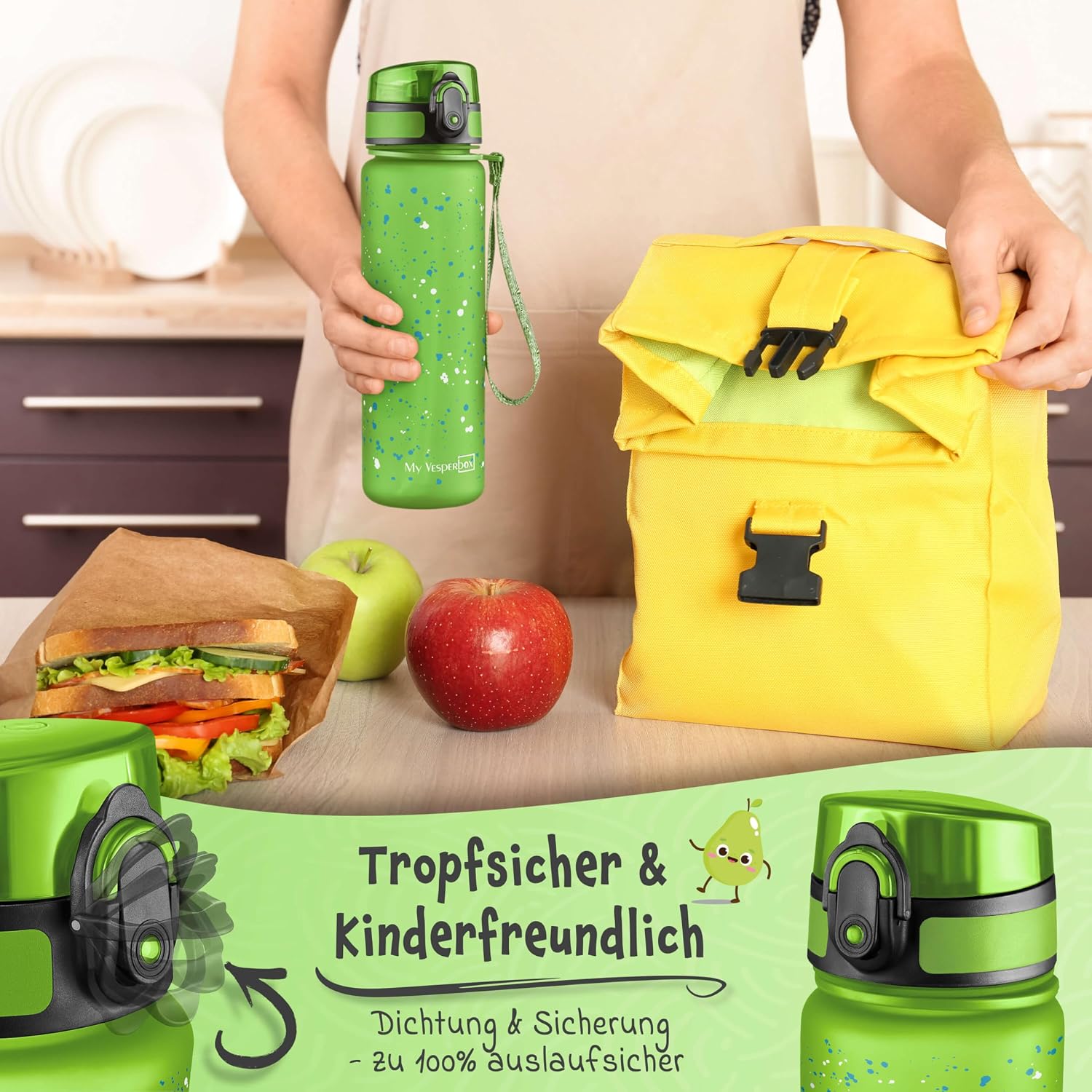 Thumbnail 3 de My Vesperbox Trinkflasche Kinder 500 ml – Auslaufsicher, kohlensäuregeeignet & BPA-frei
