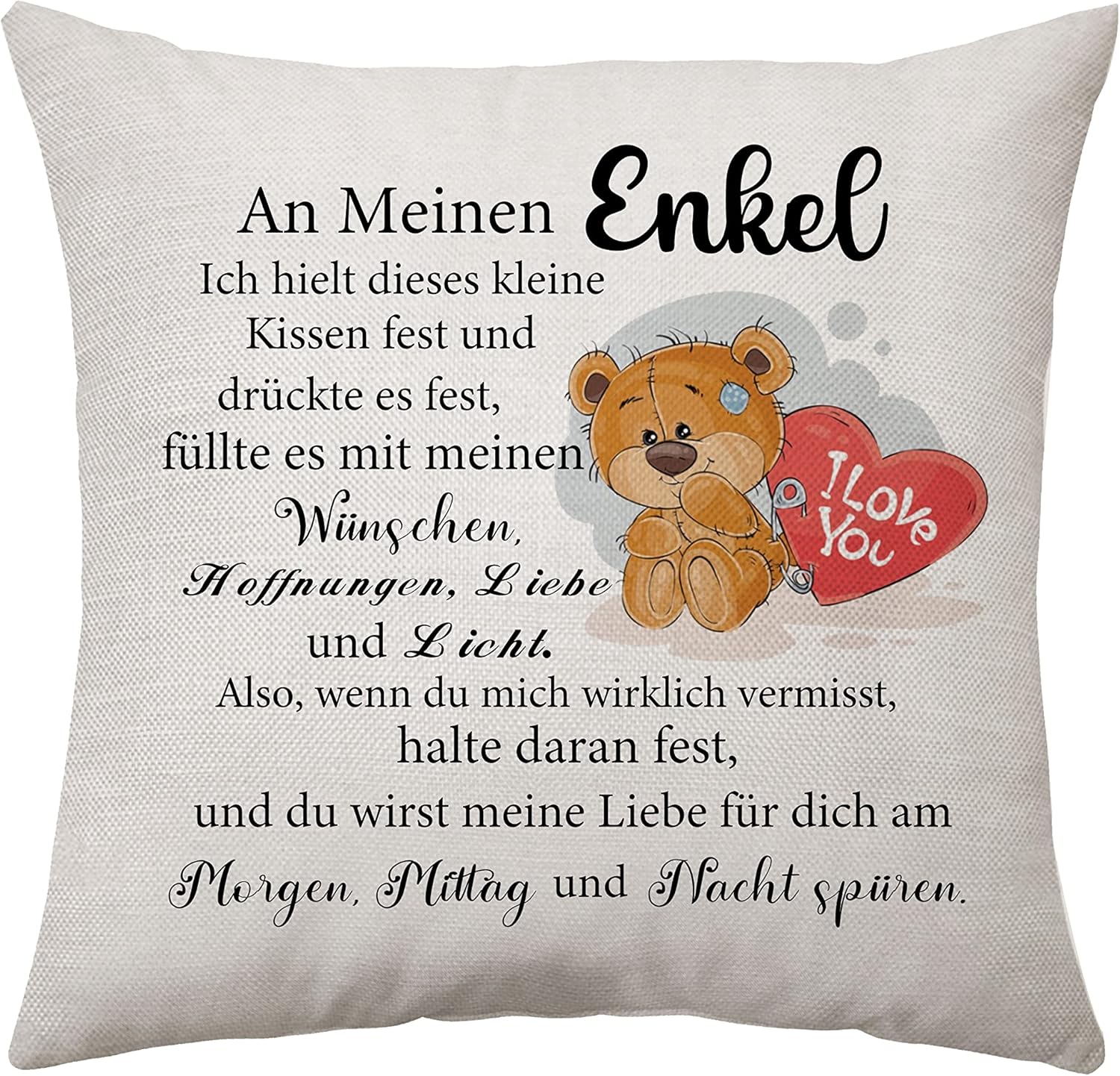 Detalle de Enkel-Kissenbezug 45 x 45 cm zum Geburtstag