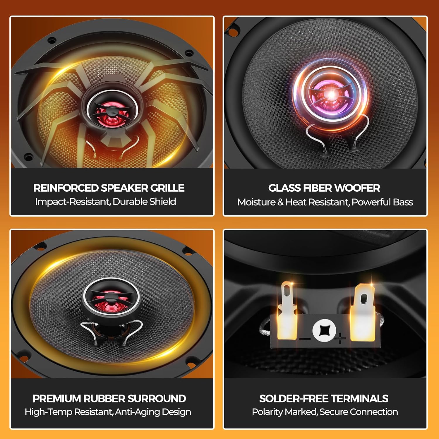 Thumbnail 6 de CLES ZYZ 6.5" Coaxial Car Speakers: 250W RMS Upgrade with 1000W Peak Power