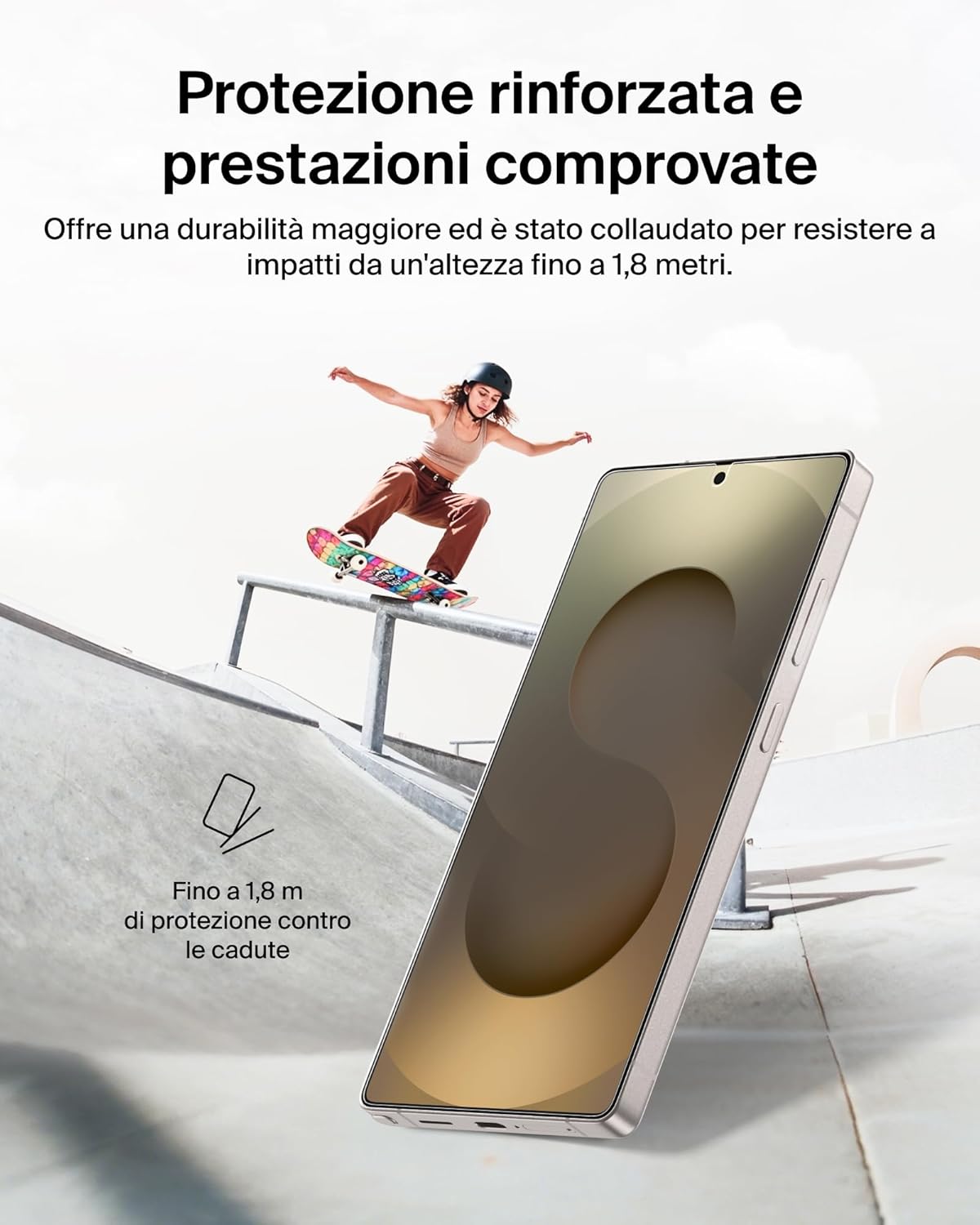 Thumbnail 4 de Belkin ScreenForce Titan EcoGuard: Pellicola protettiva a luce rossa per Samsung Galaxy S26 Ultra