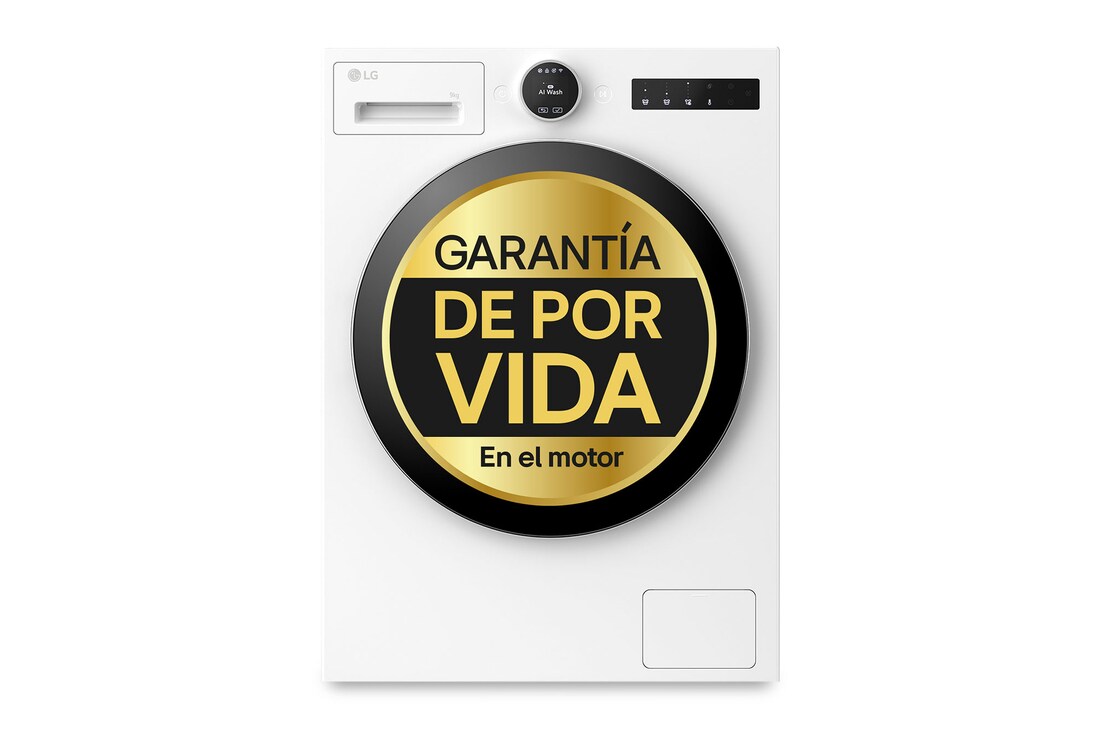 Detalle de Lavadora Inteligente LG F4X9009TWC: 9 kg, AI Direct Drive y TurboWash 360º