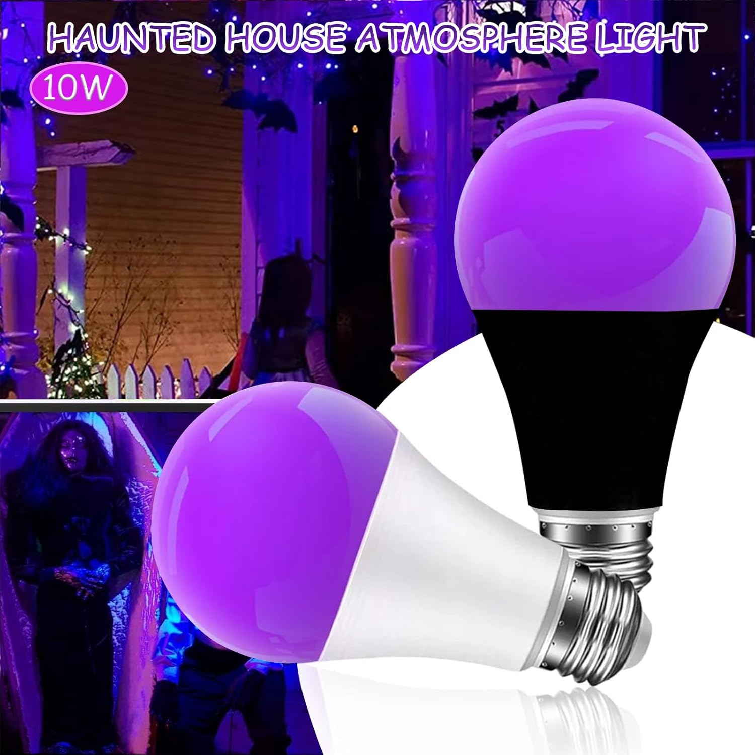 Detalle 2 de LIAISIMI UV Schwarzlichtlampe E27 10 W