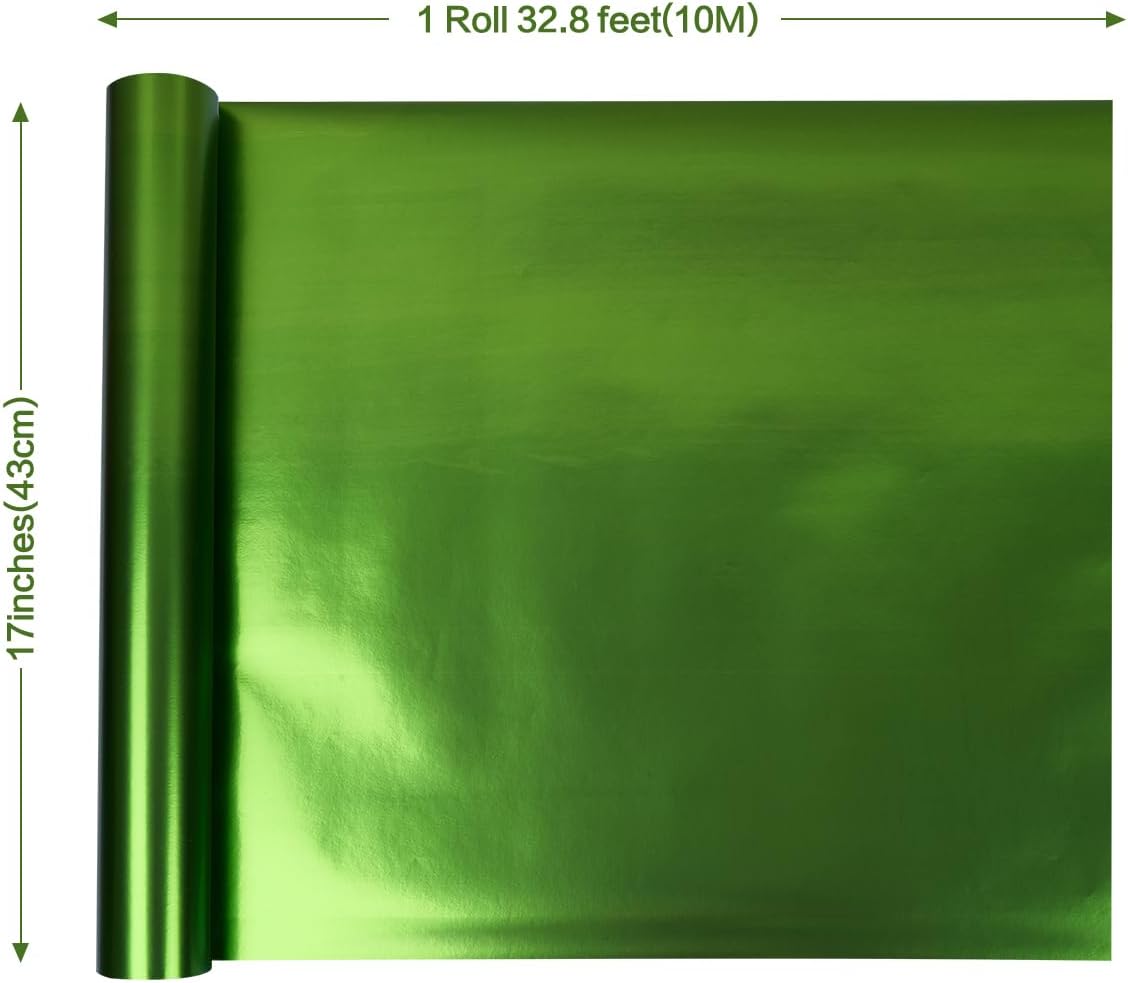 Thumbnail 1 de HJYODY Green Matte Gift Wrapping Paper Roll 43cm x 12m (pearly solid colour)